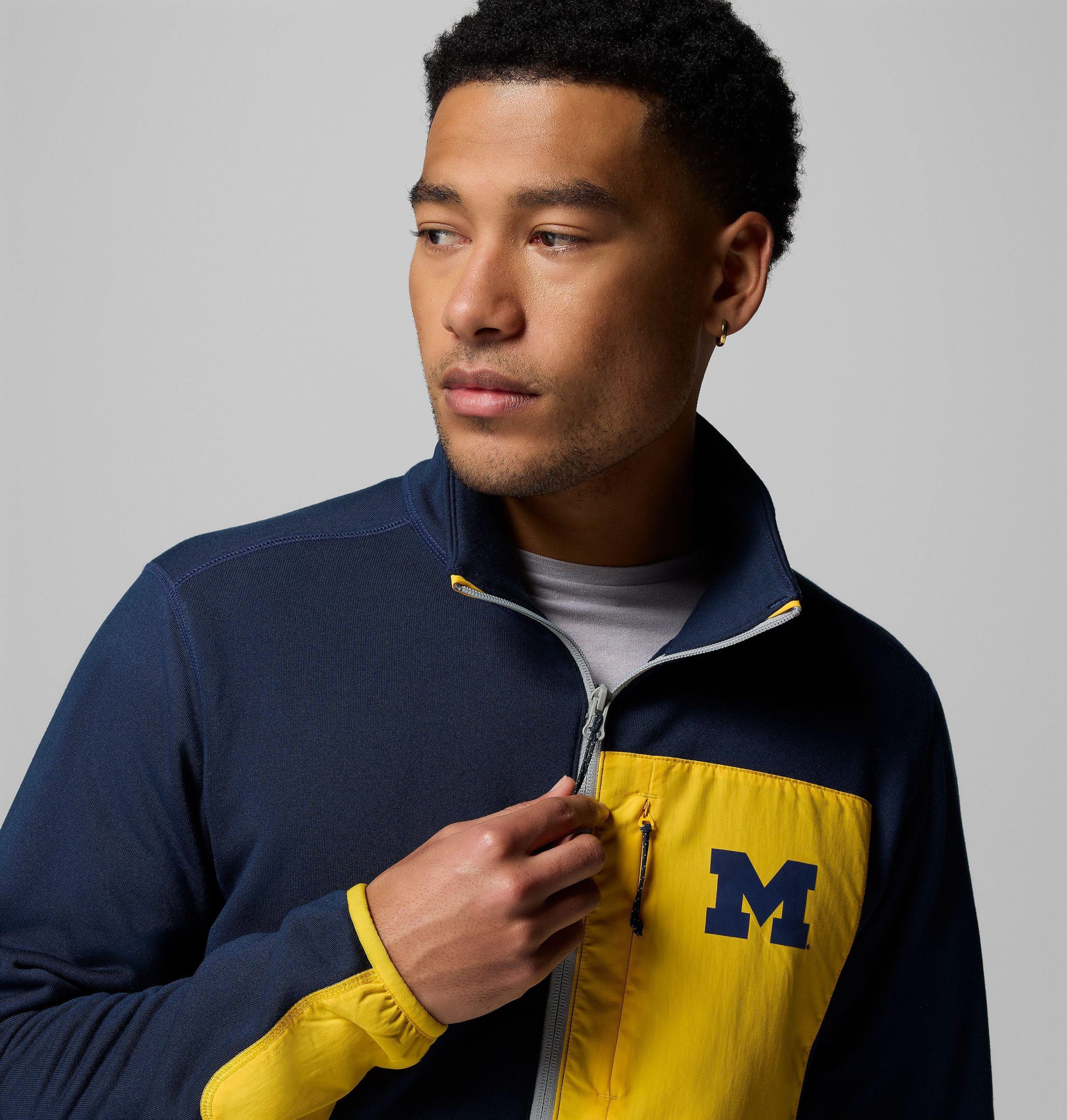 miesten collegiate columbia hike half zip -takki - michigan