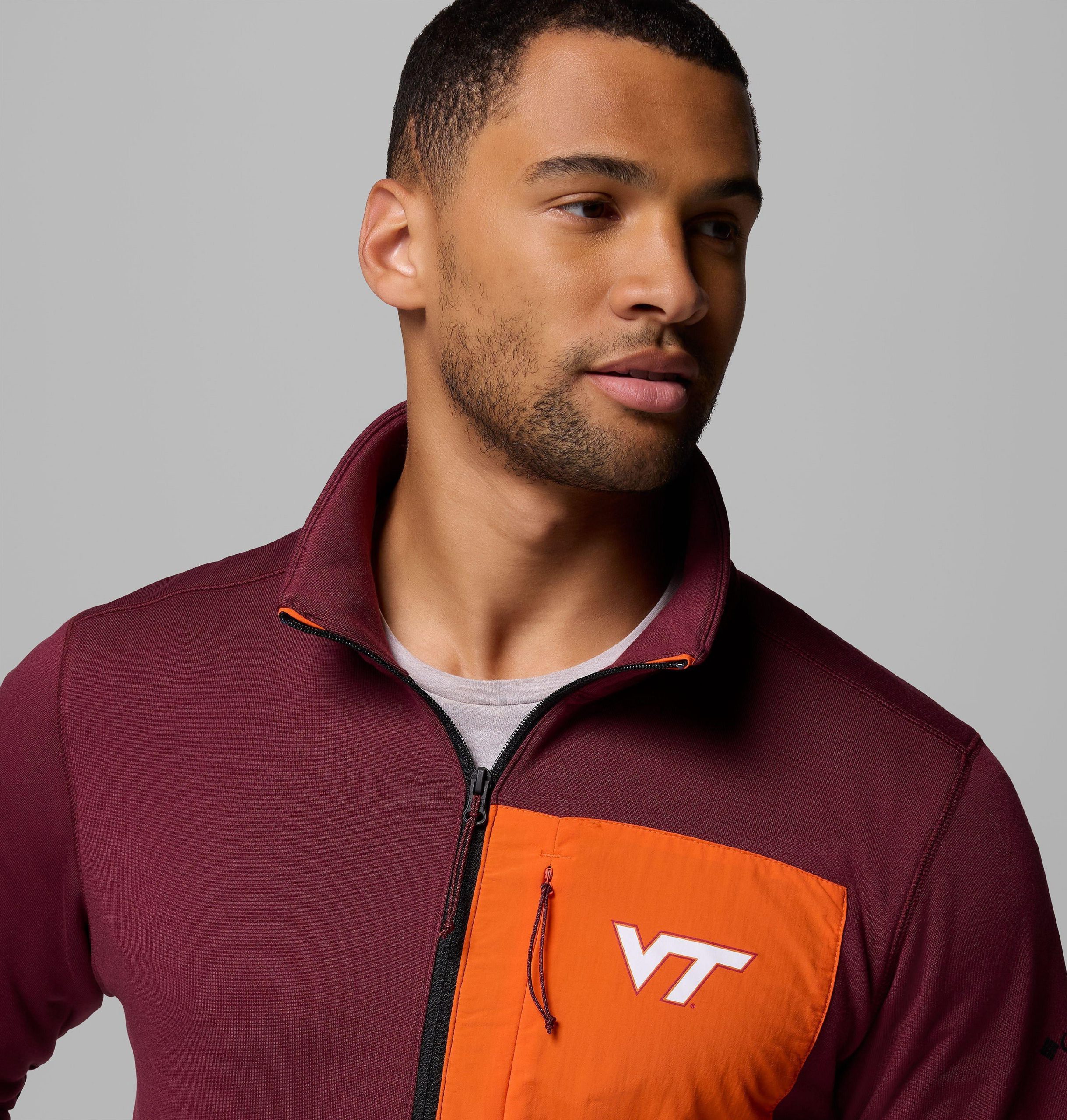 miesten collegiate columbia hike half zip -takki - virginia tech
