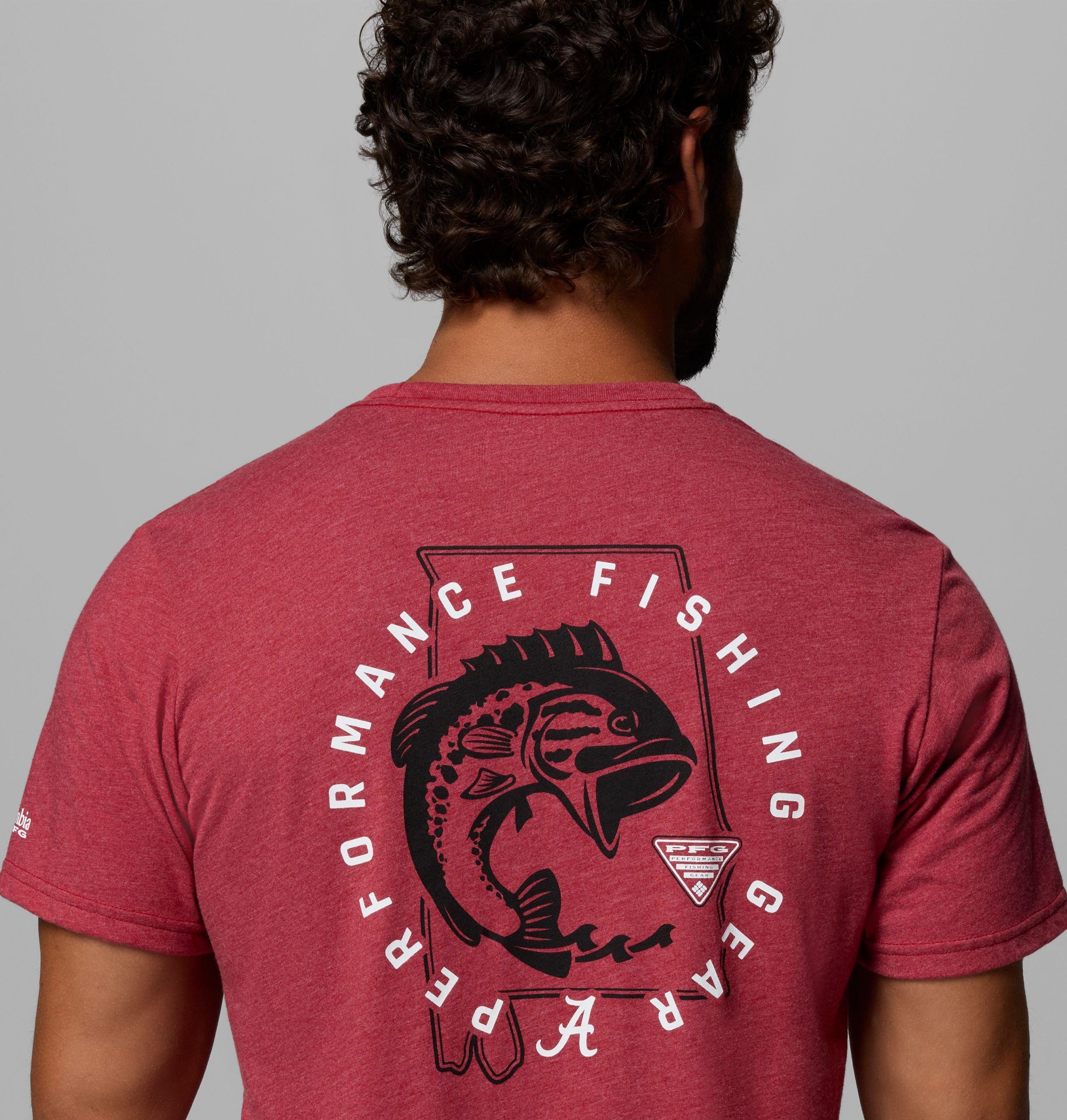 miesten collegiate pfg -lyhythihainen paita - alabama