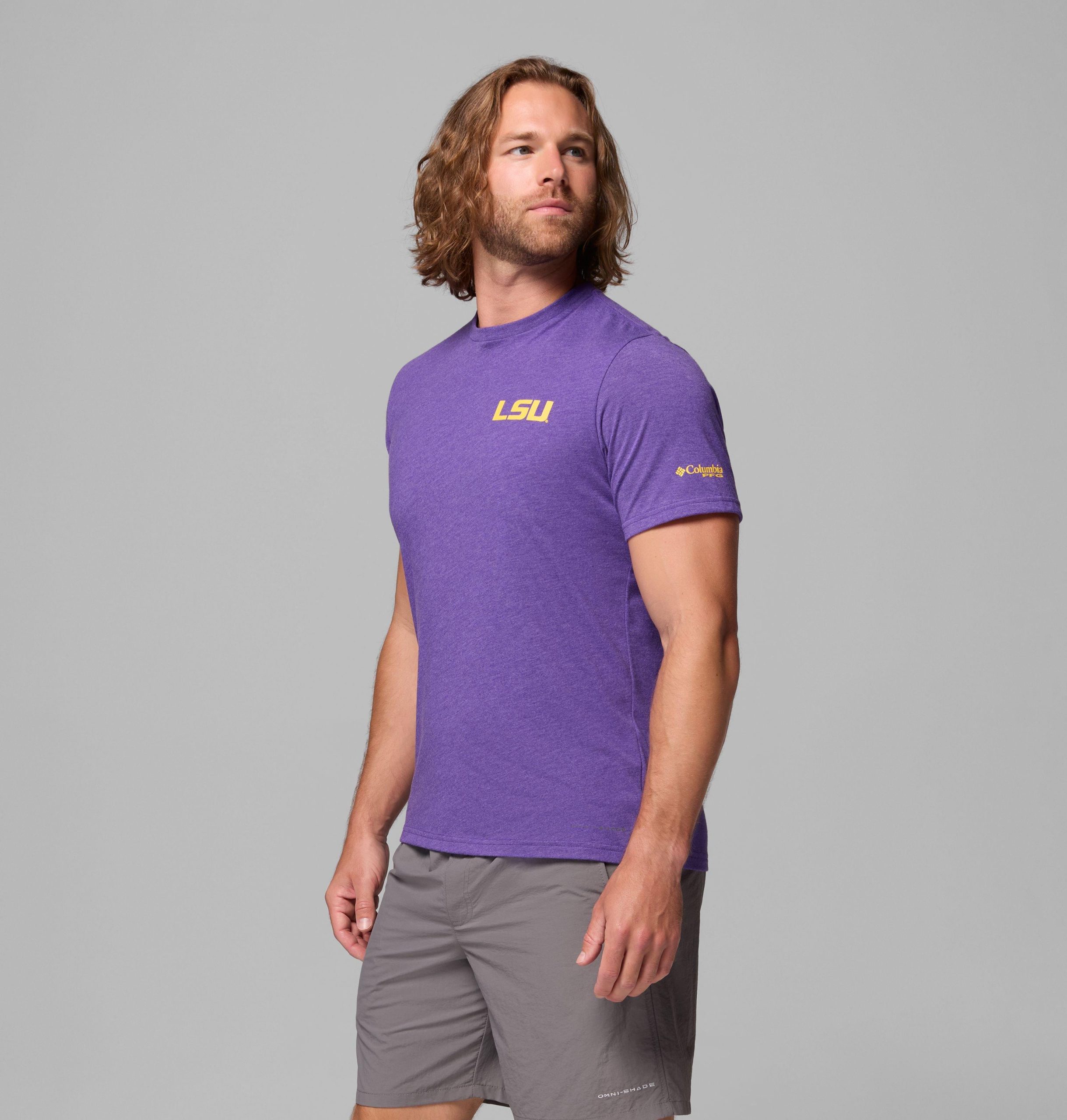 miesten collegiate pfg -lyhythihainen paita - lsu