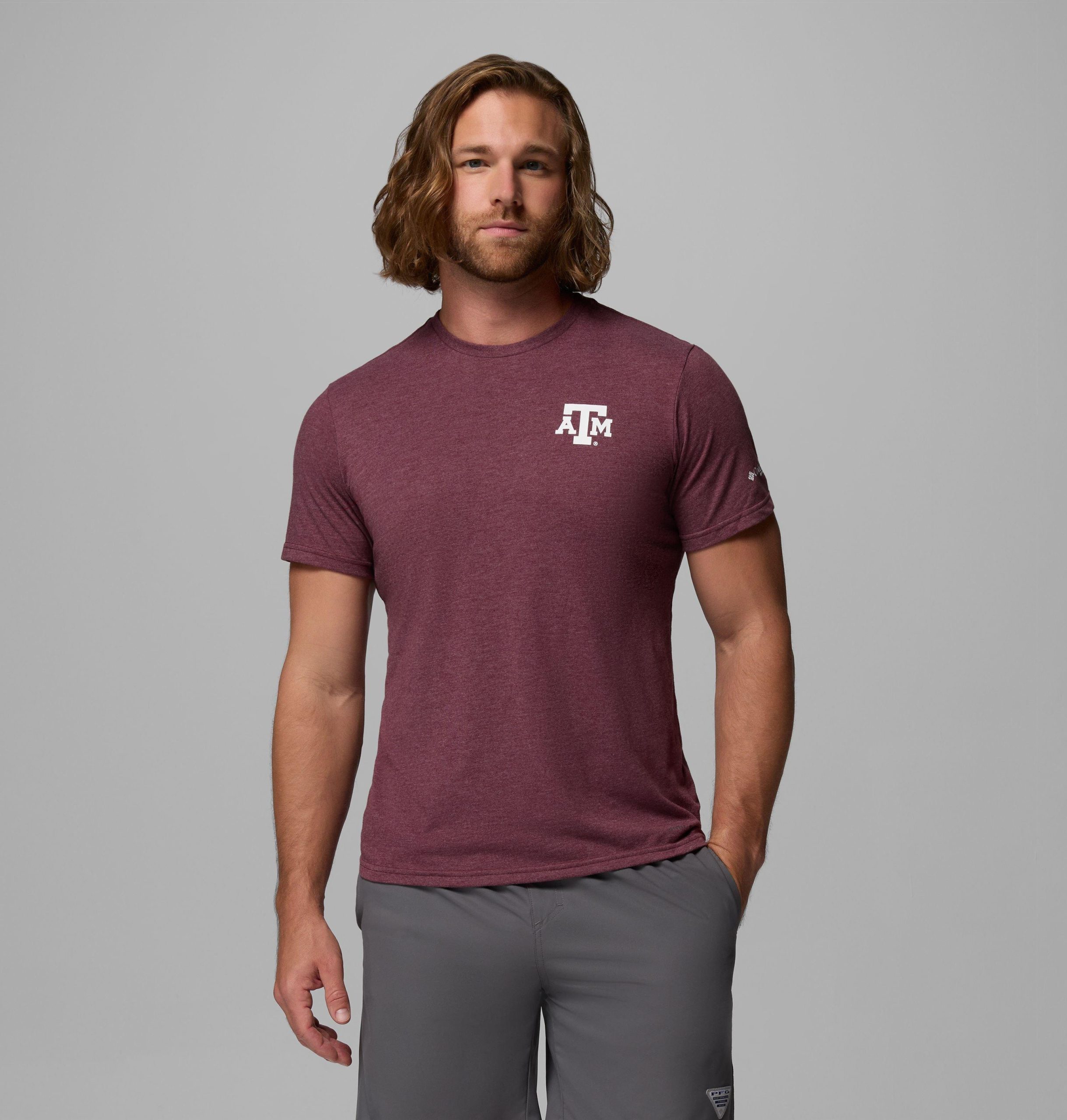 miesten collegiate pfg -lyhythihainen paita - texas am