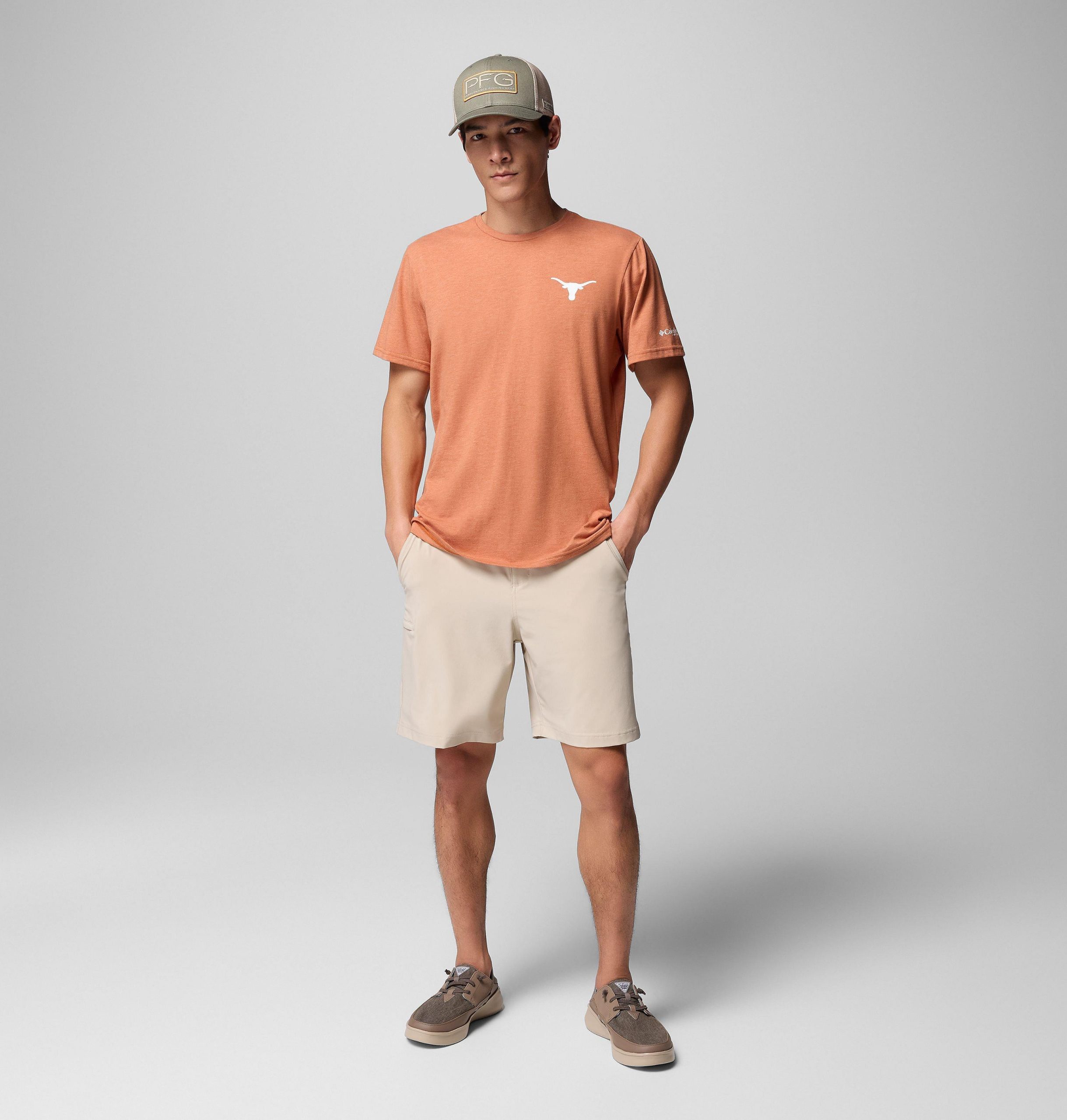 miesten collegiate pfg -lyhythihainen paita - texas