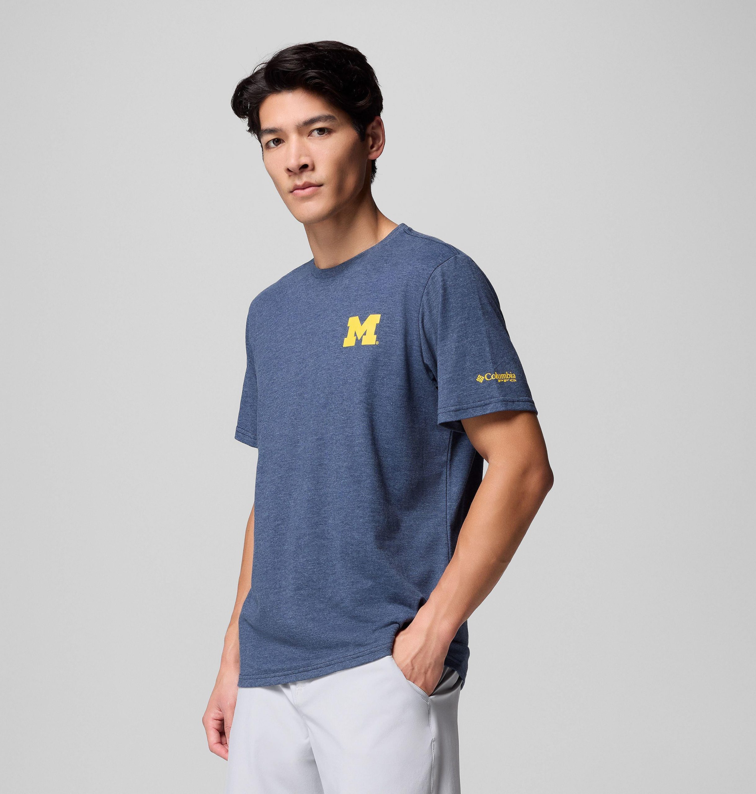 miesten collegiate pfg -lyhythihainen paita - michigan