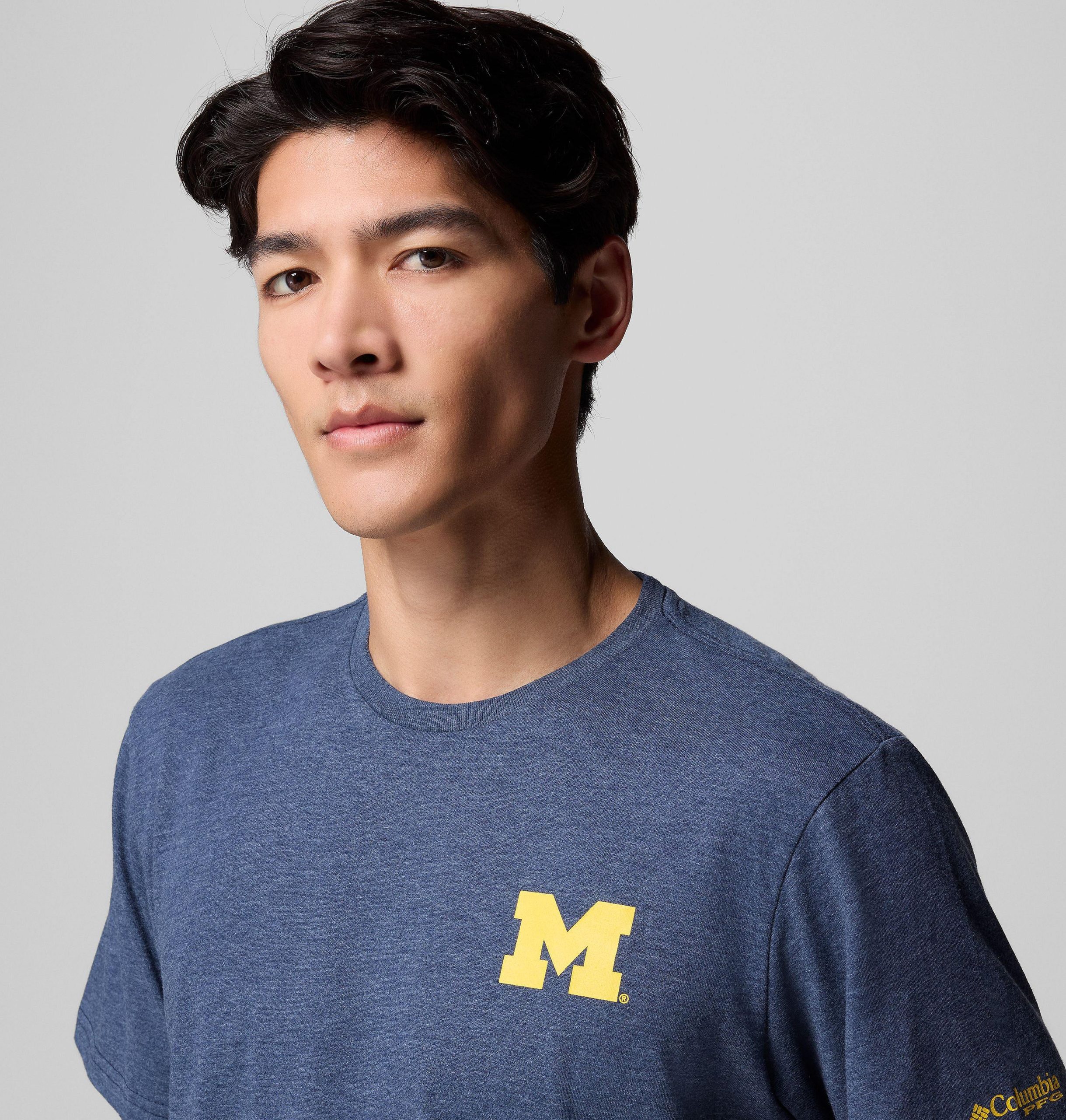 miesten collegiate pfg -lyhythihainen paita - michigan