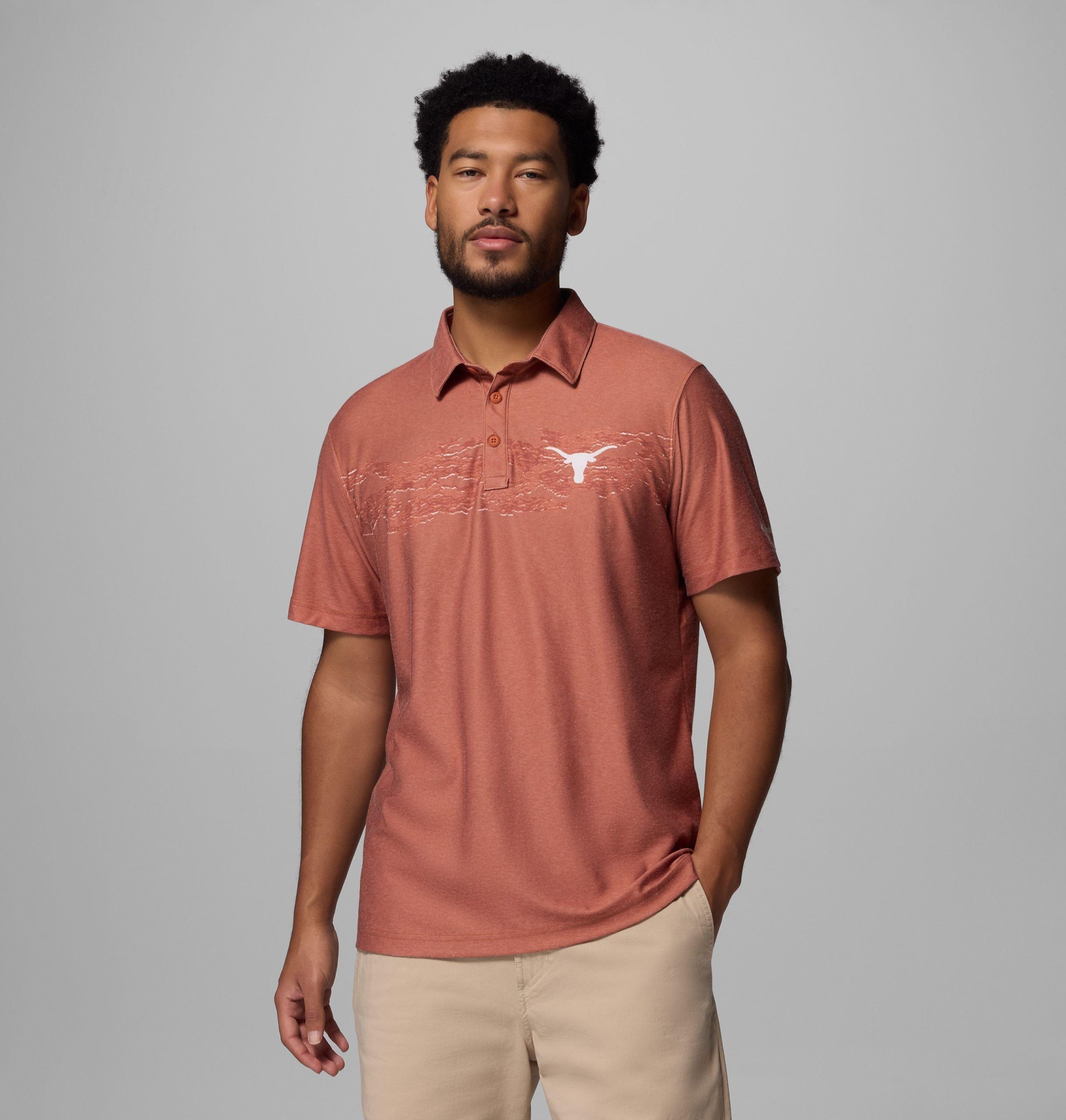 miesten collegiate thistletown hills -kuviollinen poolopaita - texas