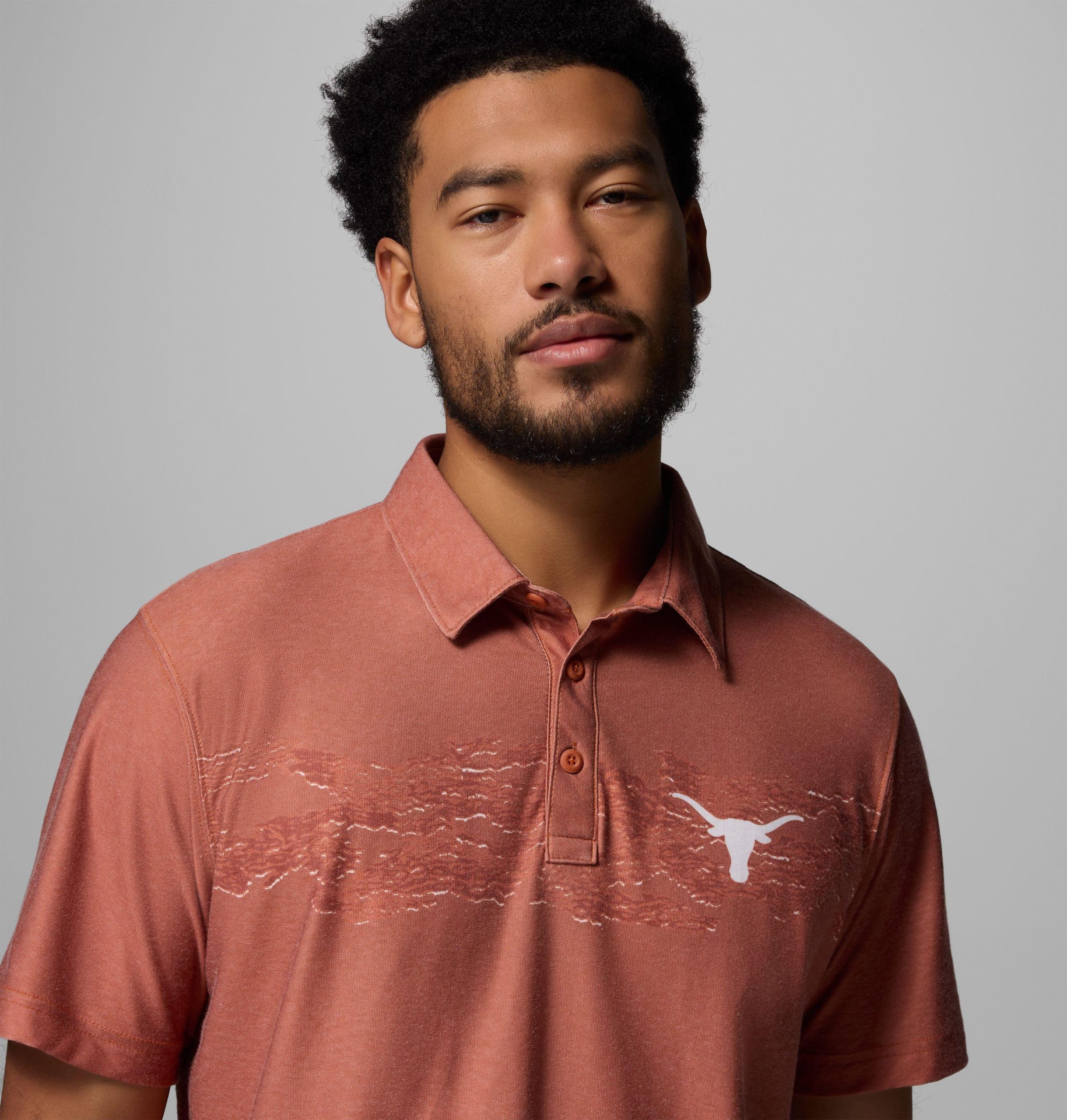 miesten collegiate thistletown hills -kuviollinen poolopaita - texas