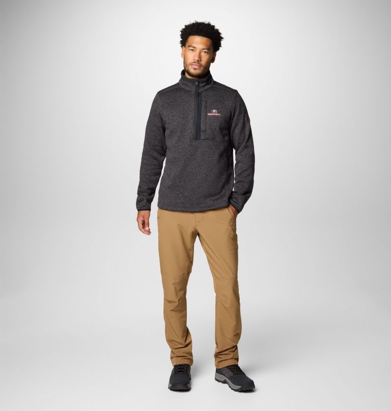 miesten collegiate sweater weather fleece half zip -pusero - georgia