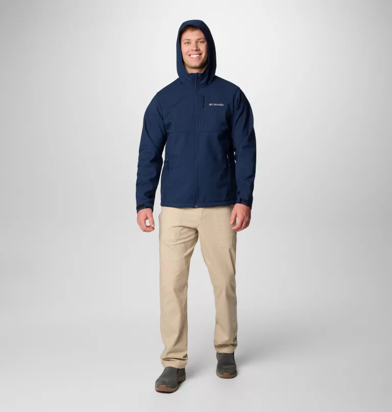 miesten ascender ii hupullinen softshell-takki - pitkä