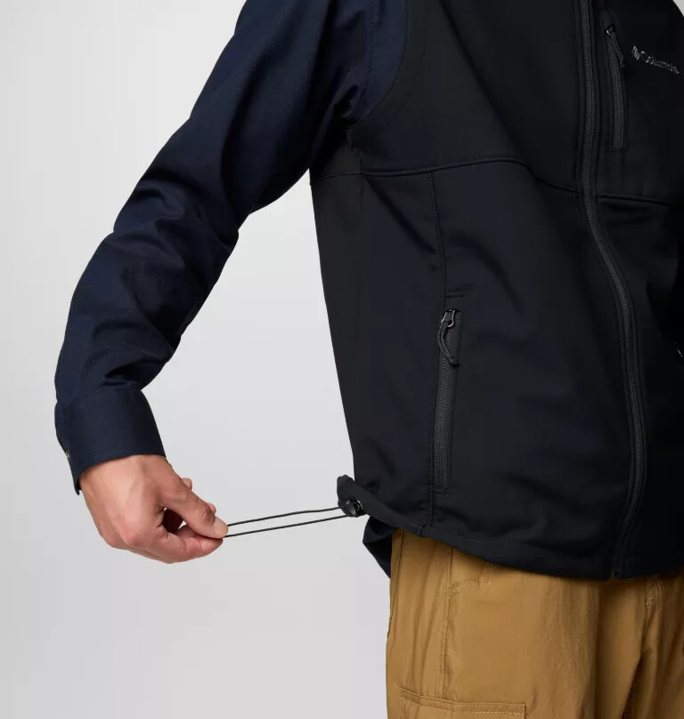 miesten ascender ii softshell-liivi - pitkä
