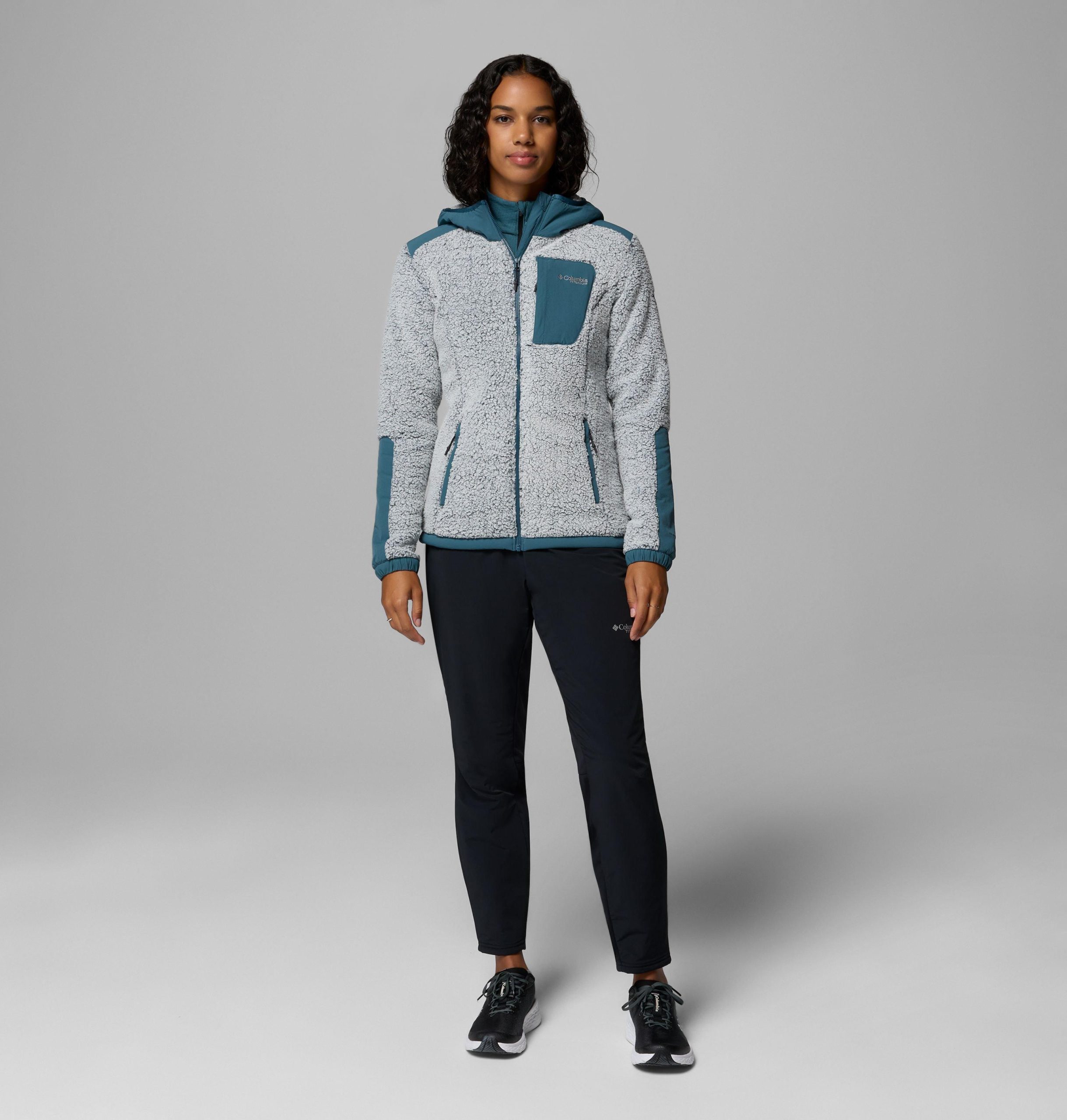 naisten arctic crest sherpa -fleecetakki jossa vetoketjullinen vetoketju