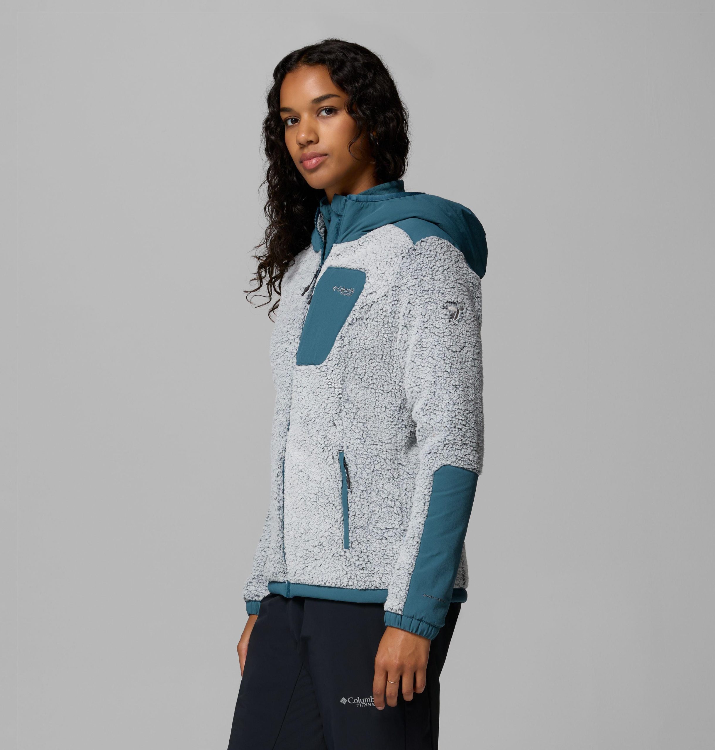 naisten arctic crest sherpa -fleecetakki jossa vetoketjullinen vetoketju