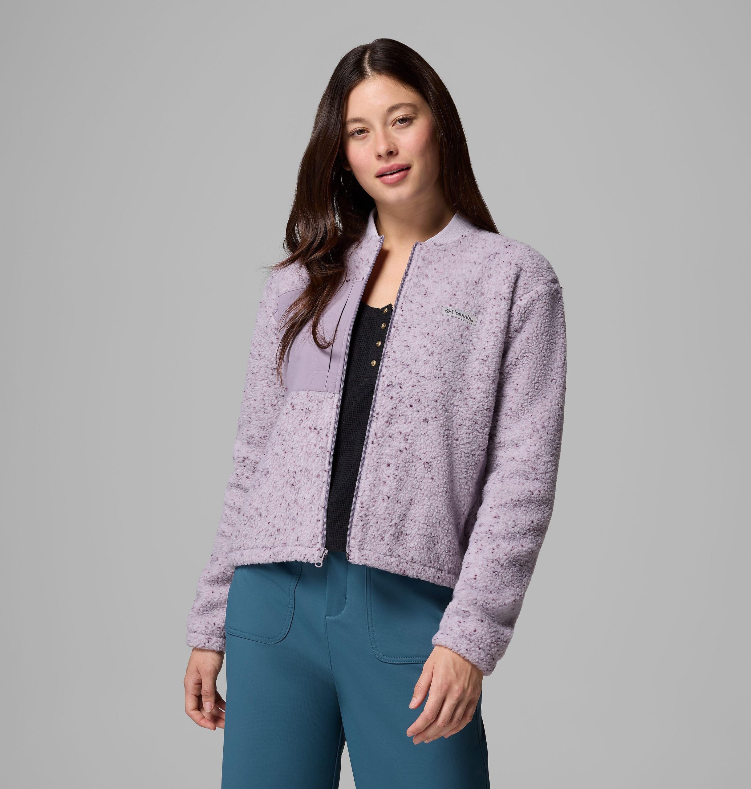naisten stellar path fleece bomber -takki jossa täyspitkä vetoketju
