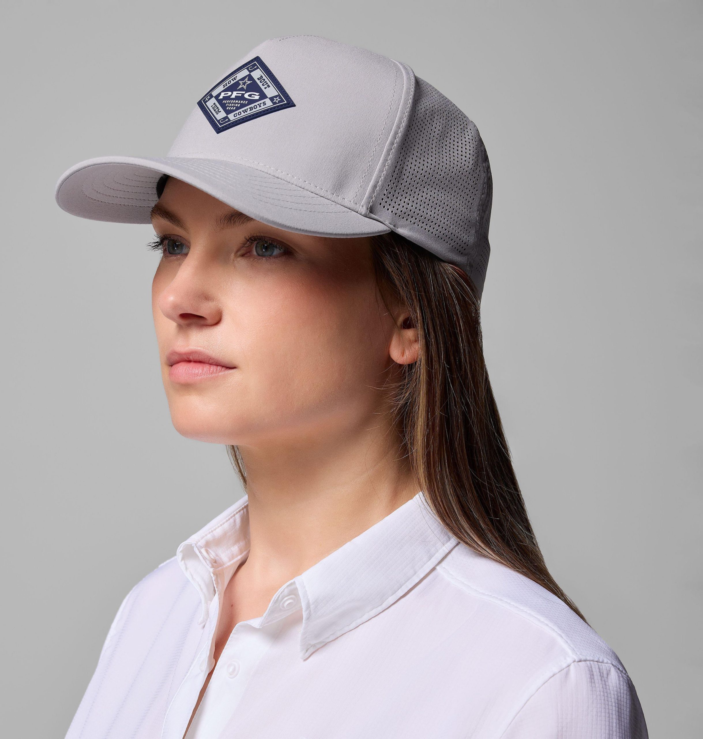 collegiate pfg elite 3d stretch snap back -lippis - dallas cowboys
