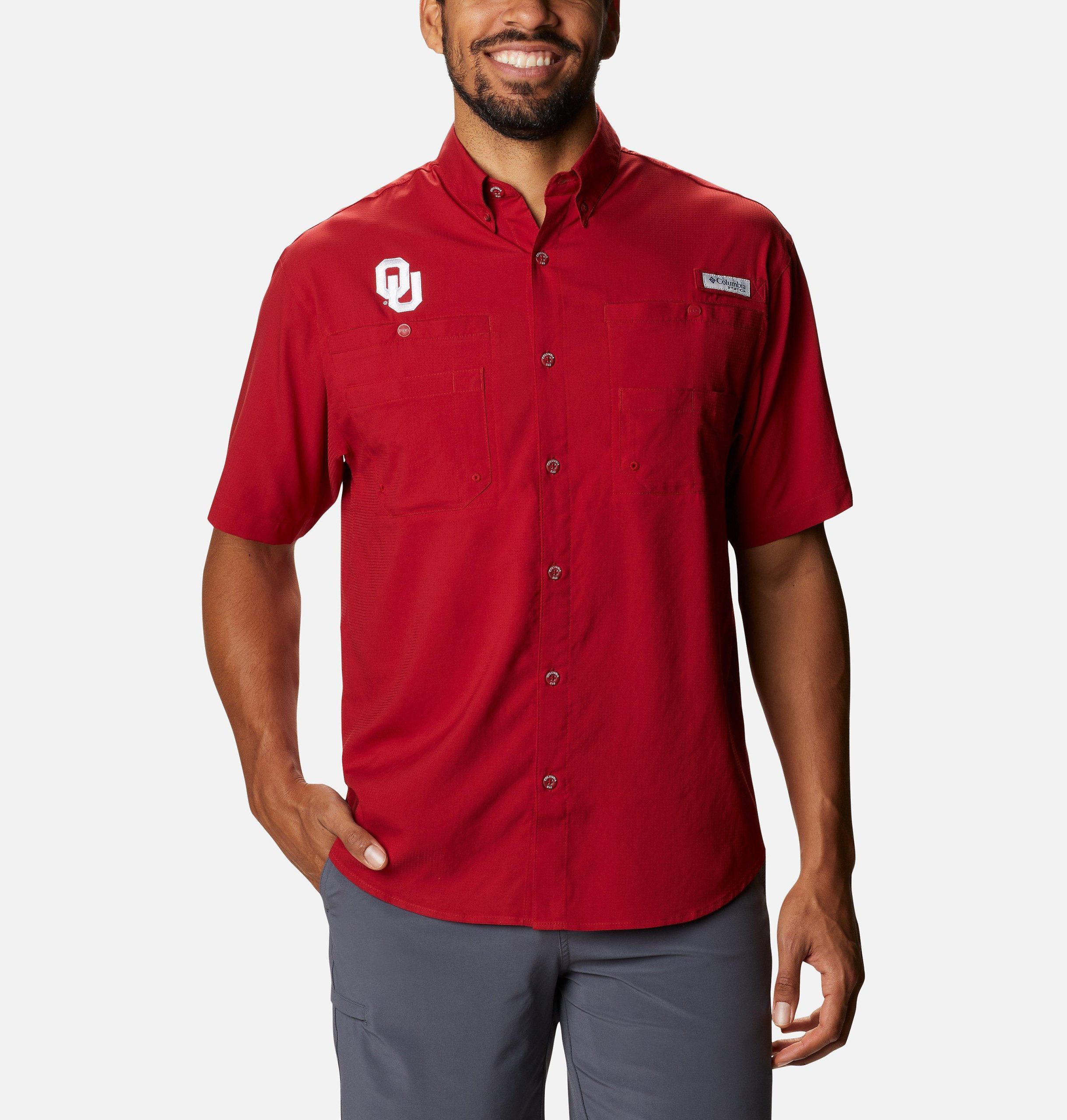 miesten collegiate pfg tamiami -lyhythihainen paita - oklahoma