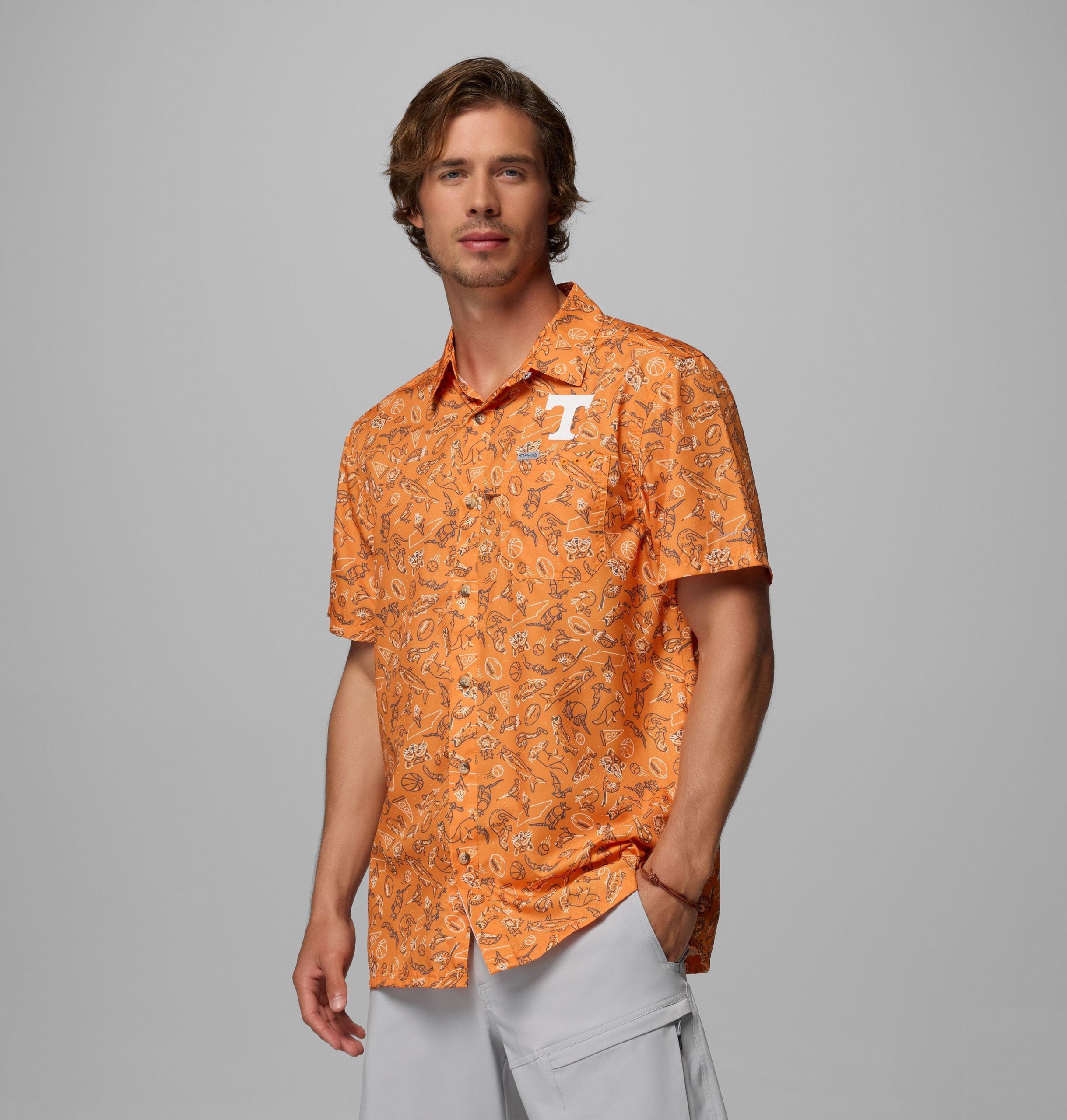 miesten collegiate pfg super slack tide -paita - tennessee
