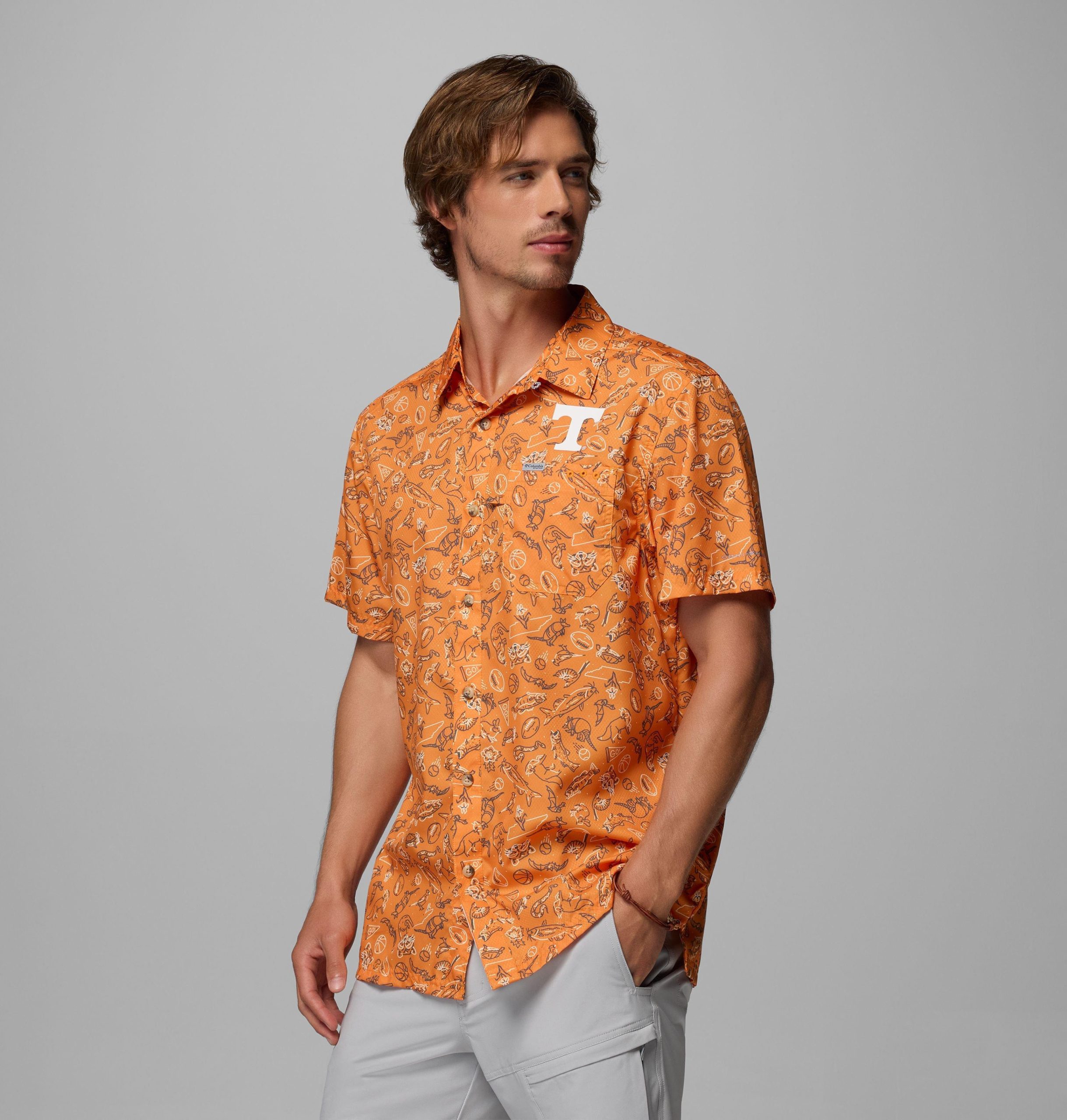miesten collegiate pfg super slack tide -paita - tennessee