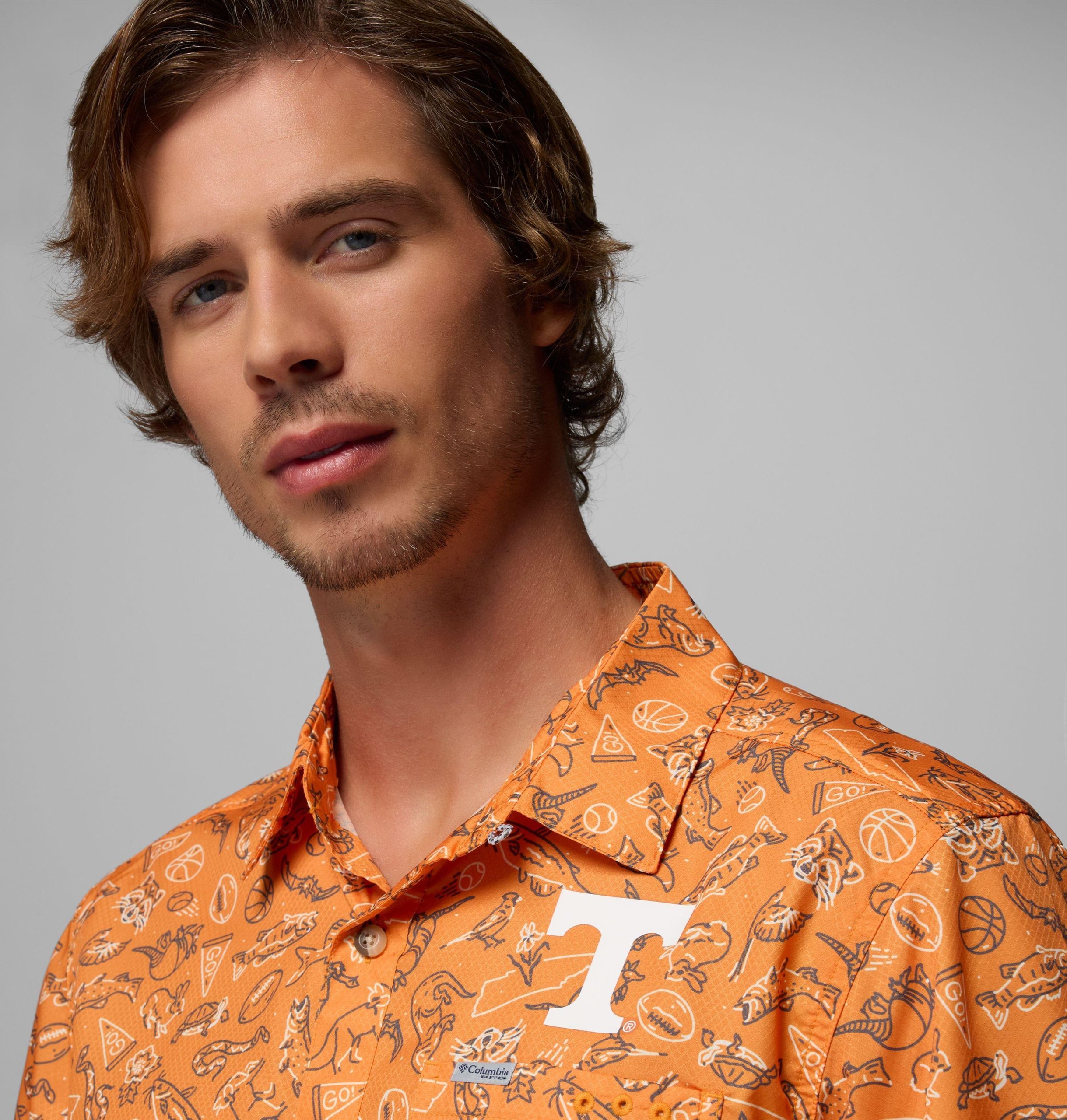 miesten collegiate pfg super slack tide -paita - tennessee