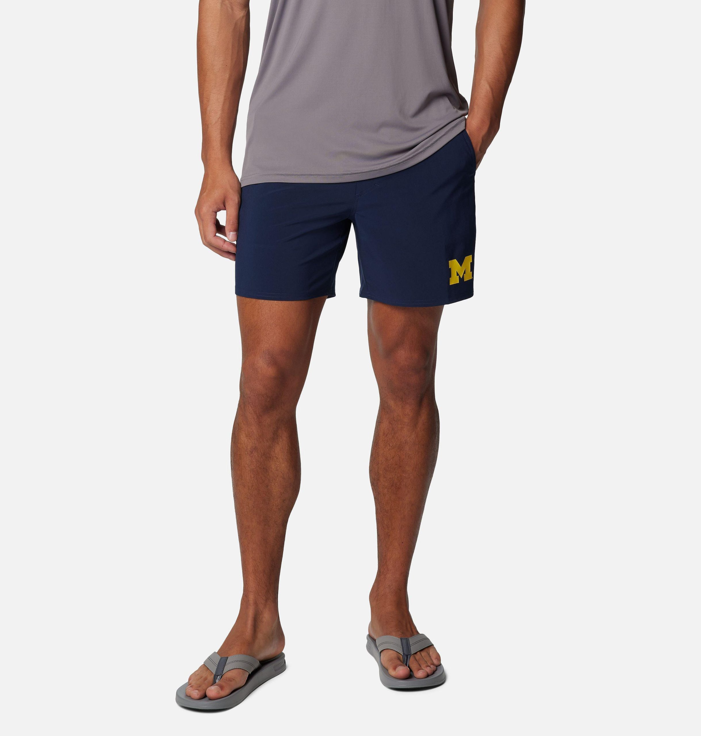 miesten collegiate pfg terminal roamer stretch -shortsit - michigan