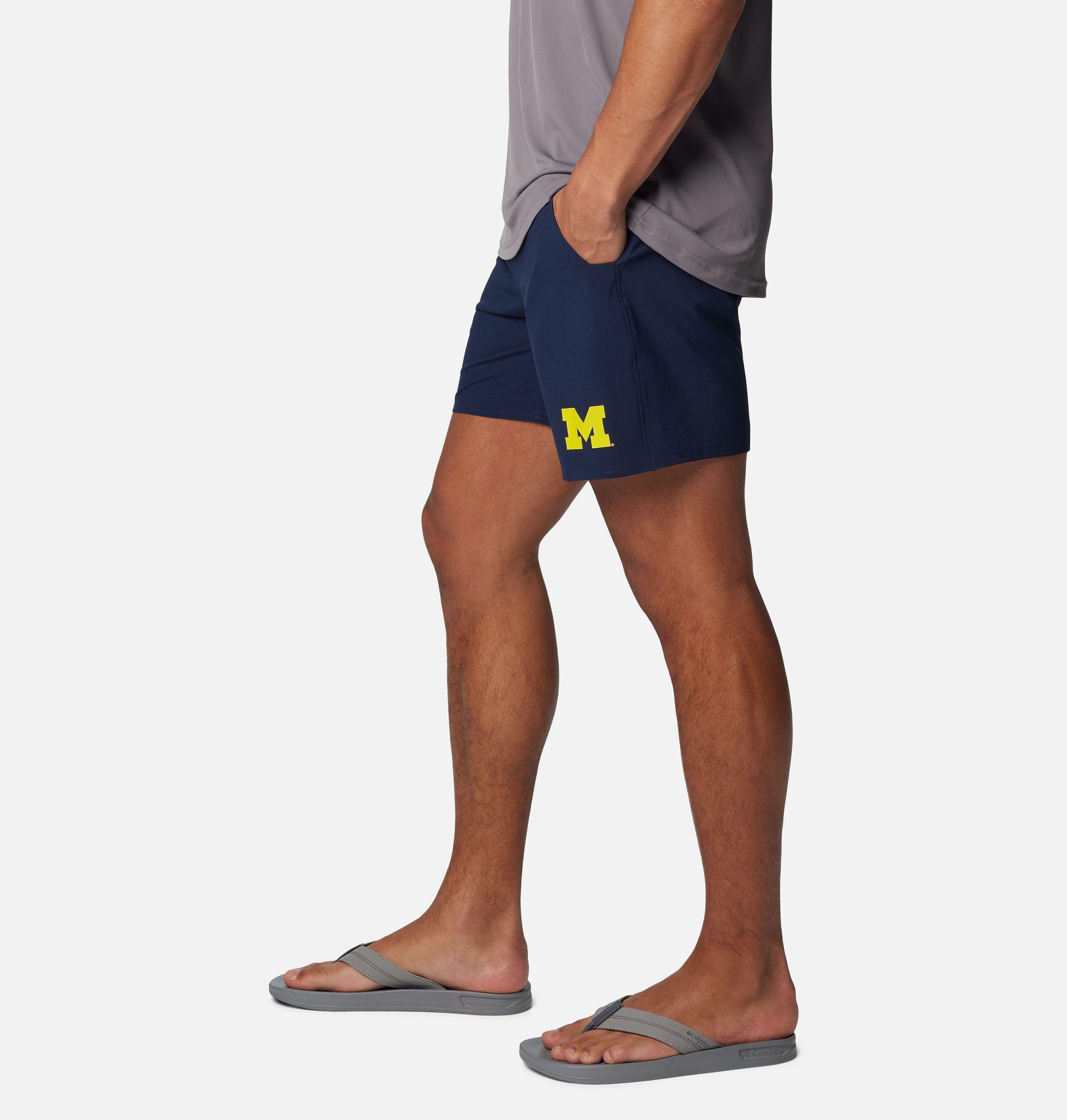 miesten collegiate pfg terminal roamer stretch -shortsit - michigan