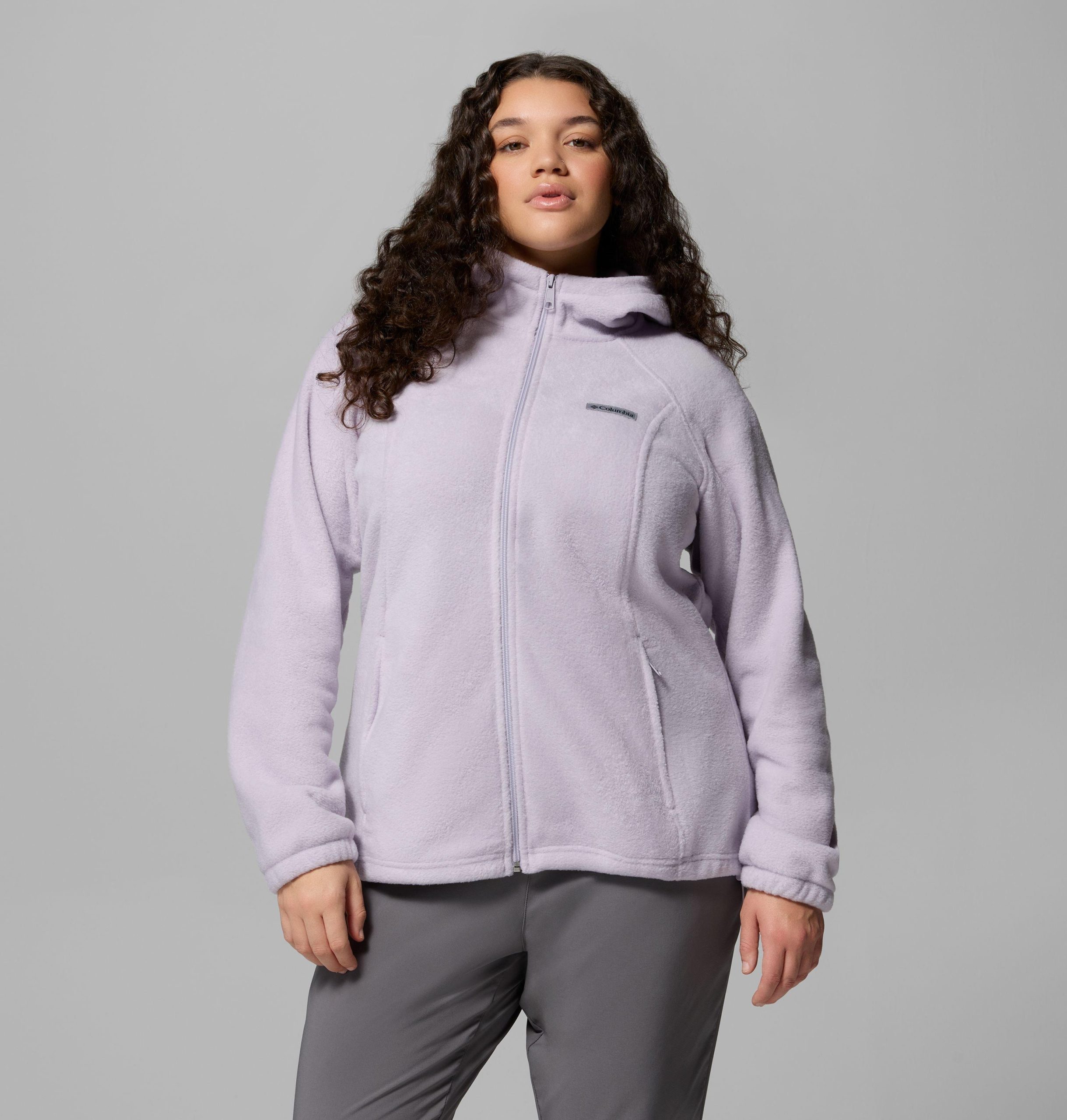 naisten benton springs -vetoketjullinen fleecehuppari - plus-koko