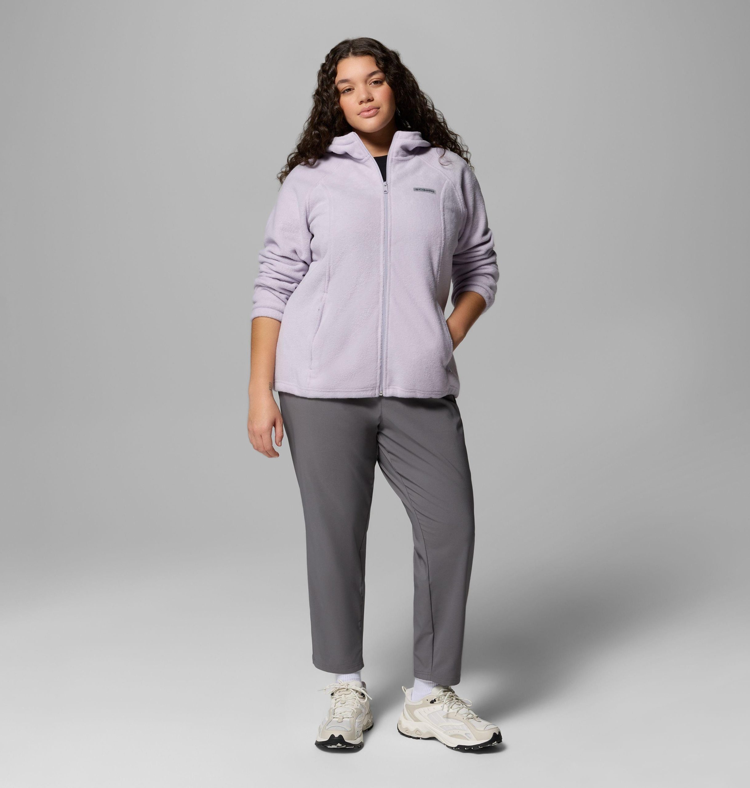 naisten benton springs -vetoketjullinen fleecehuppari - plus-koko