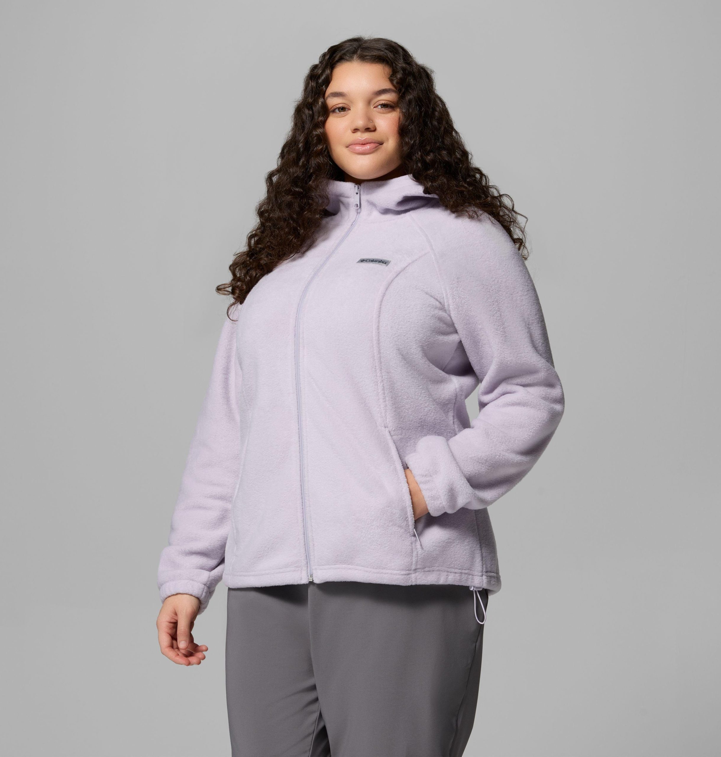 naisten benton springs -vetoketjullinen fleecehuppari - plus-koko