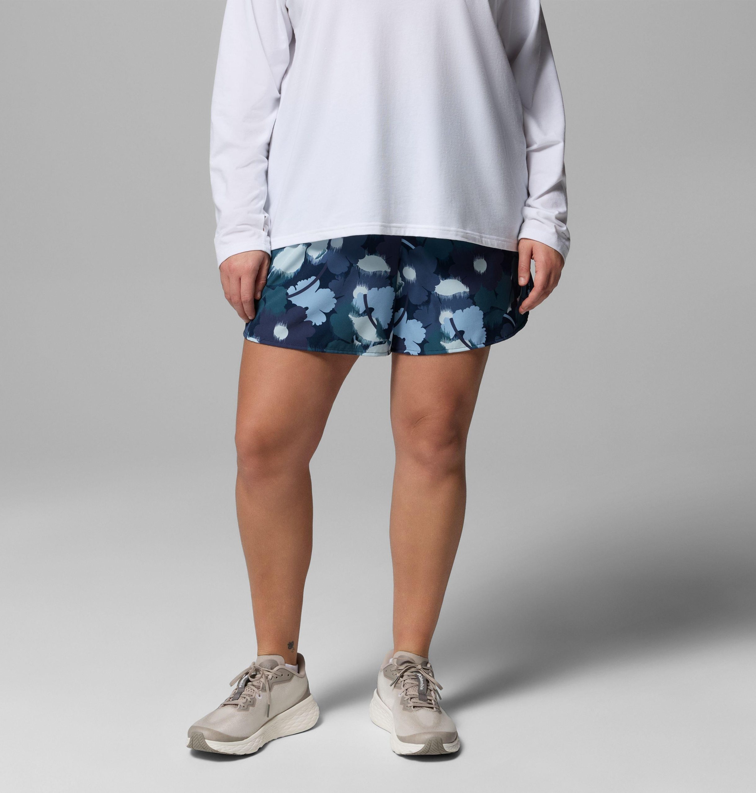 naisten vital valley -printtishortsit - plus-koko
