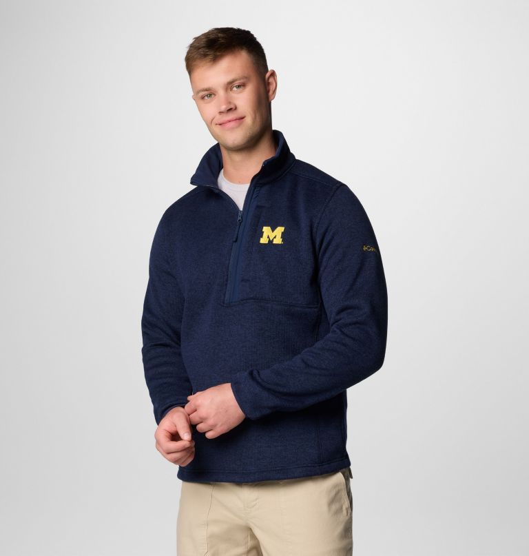 miesten collegiate sweater weather fleece half zip -pusero - michigan