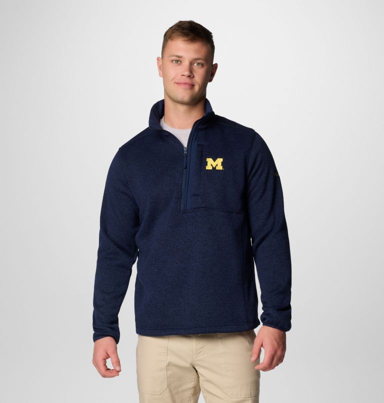miesten collegiate sweater weather fleece half zip -pusero - michigan