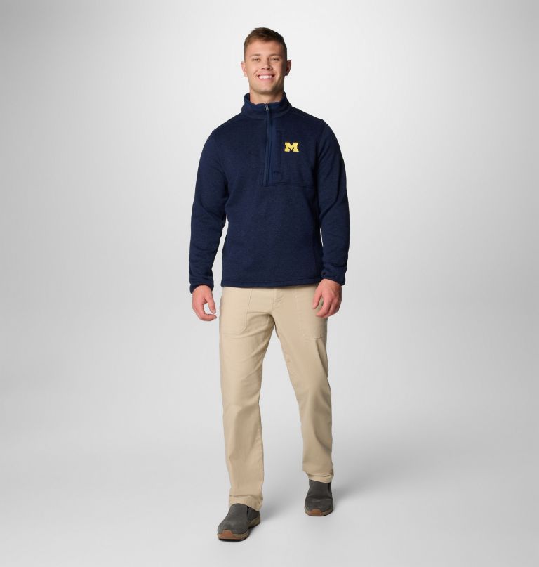 miesten collegiate sweater weather fleece half zip -pusero - michigan