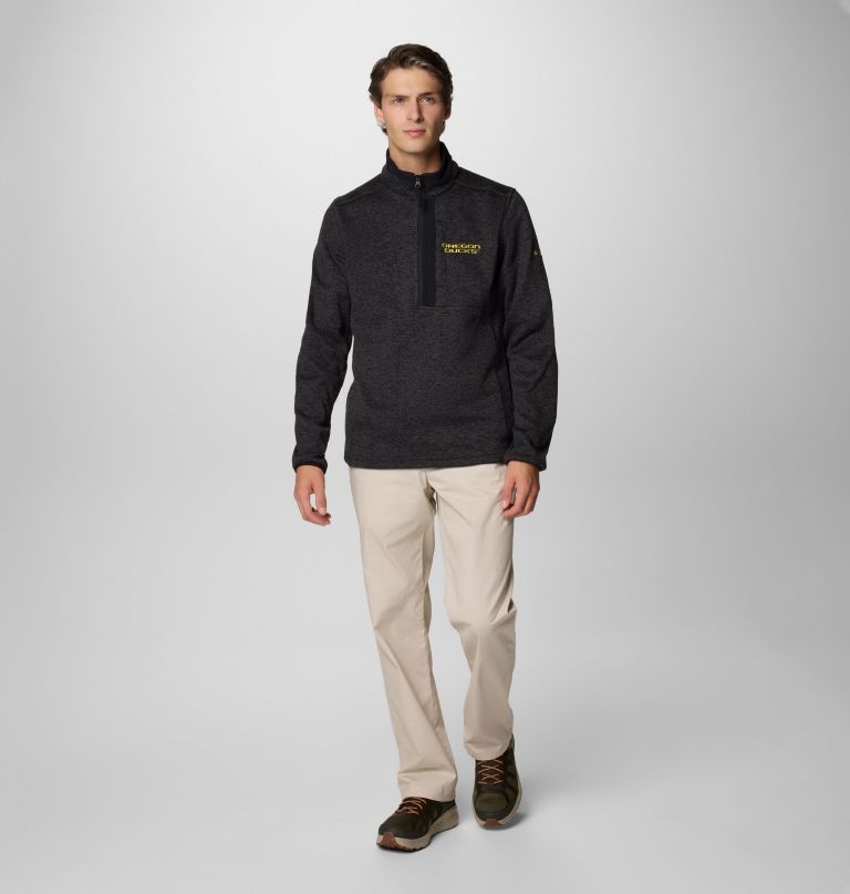 miesten collegiate sweater weather fleece half zip -pusero - oregon