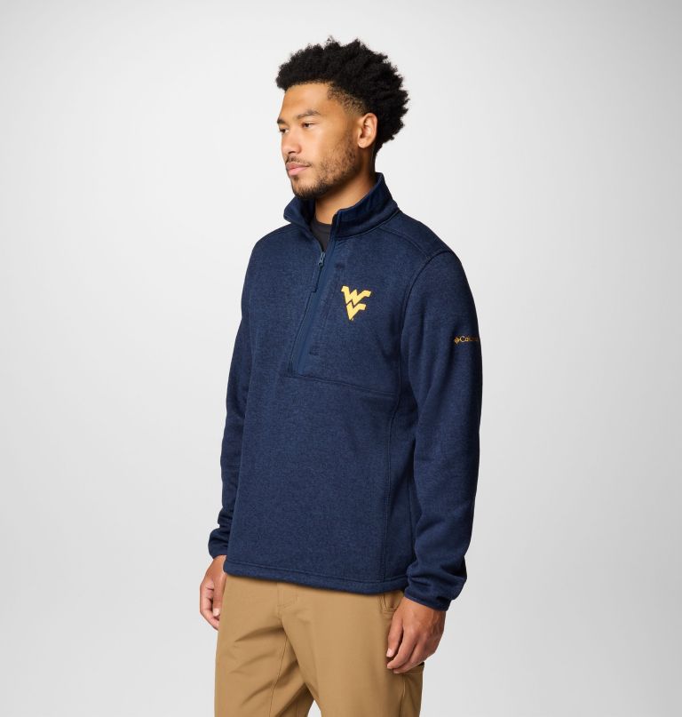 miesten collegiate sweater weather fleece half zip -pusero - länsi-virginia