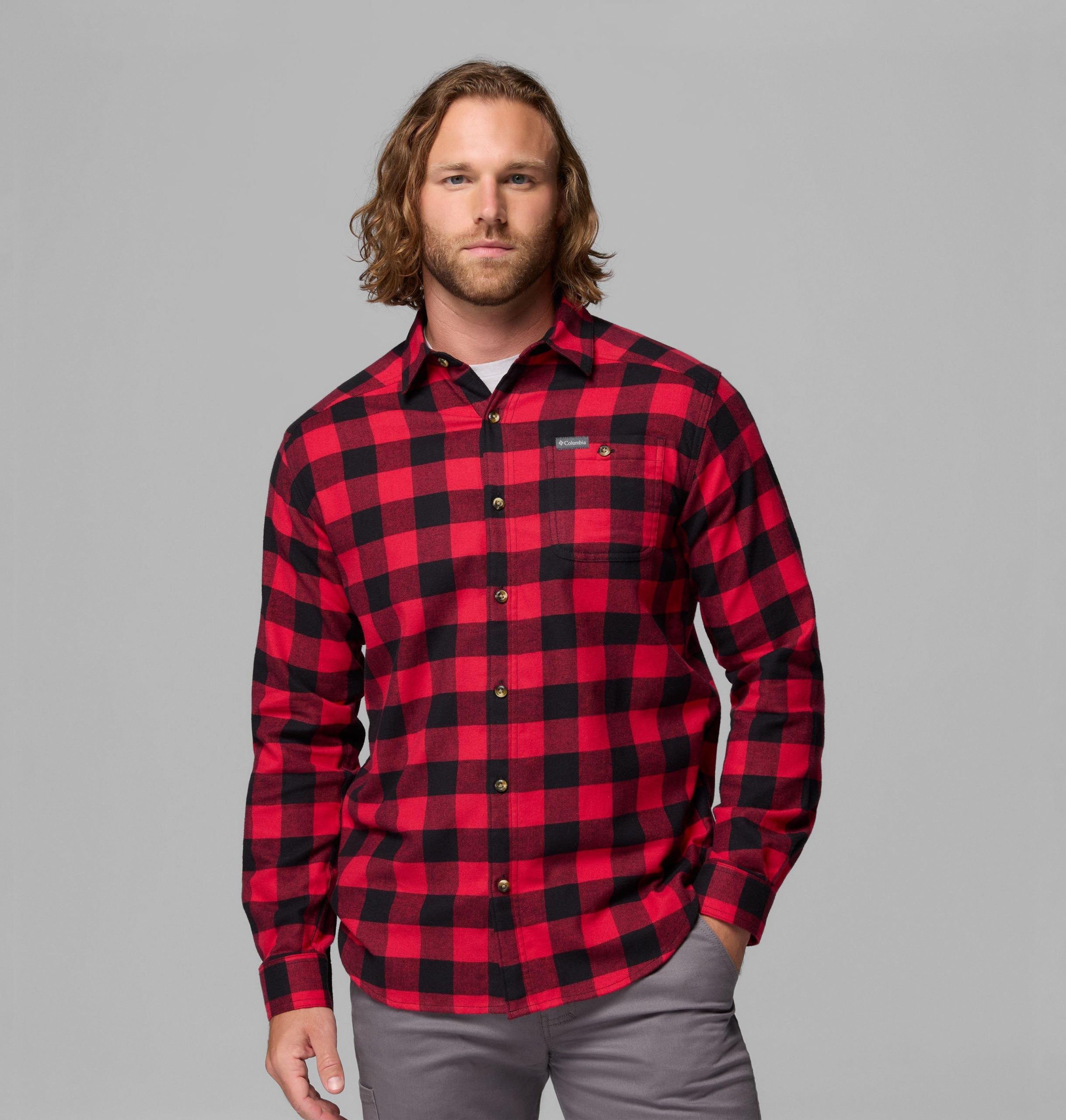 miesten cornell woods -flannel-pitkähihainen paita