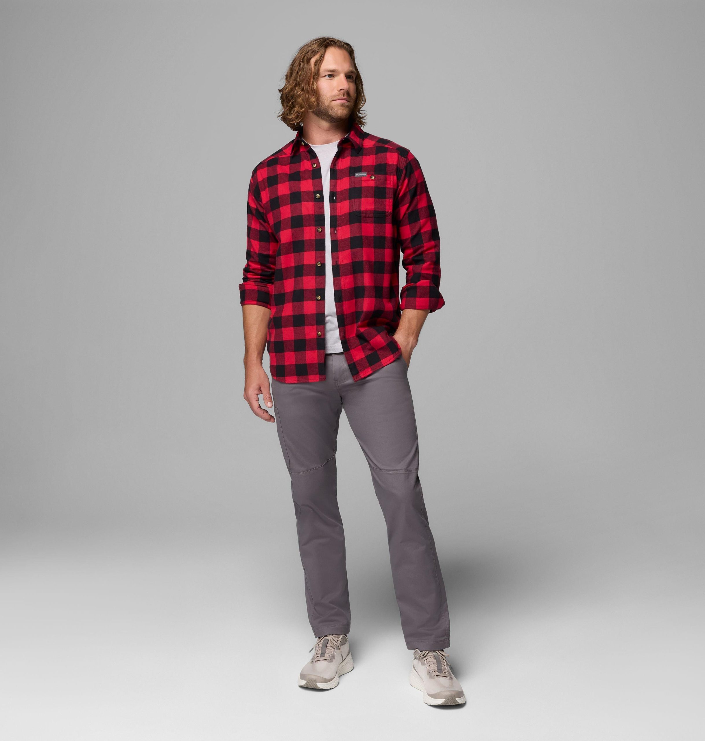 miesten cornell woods -flannel-pitkähihainen paita