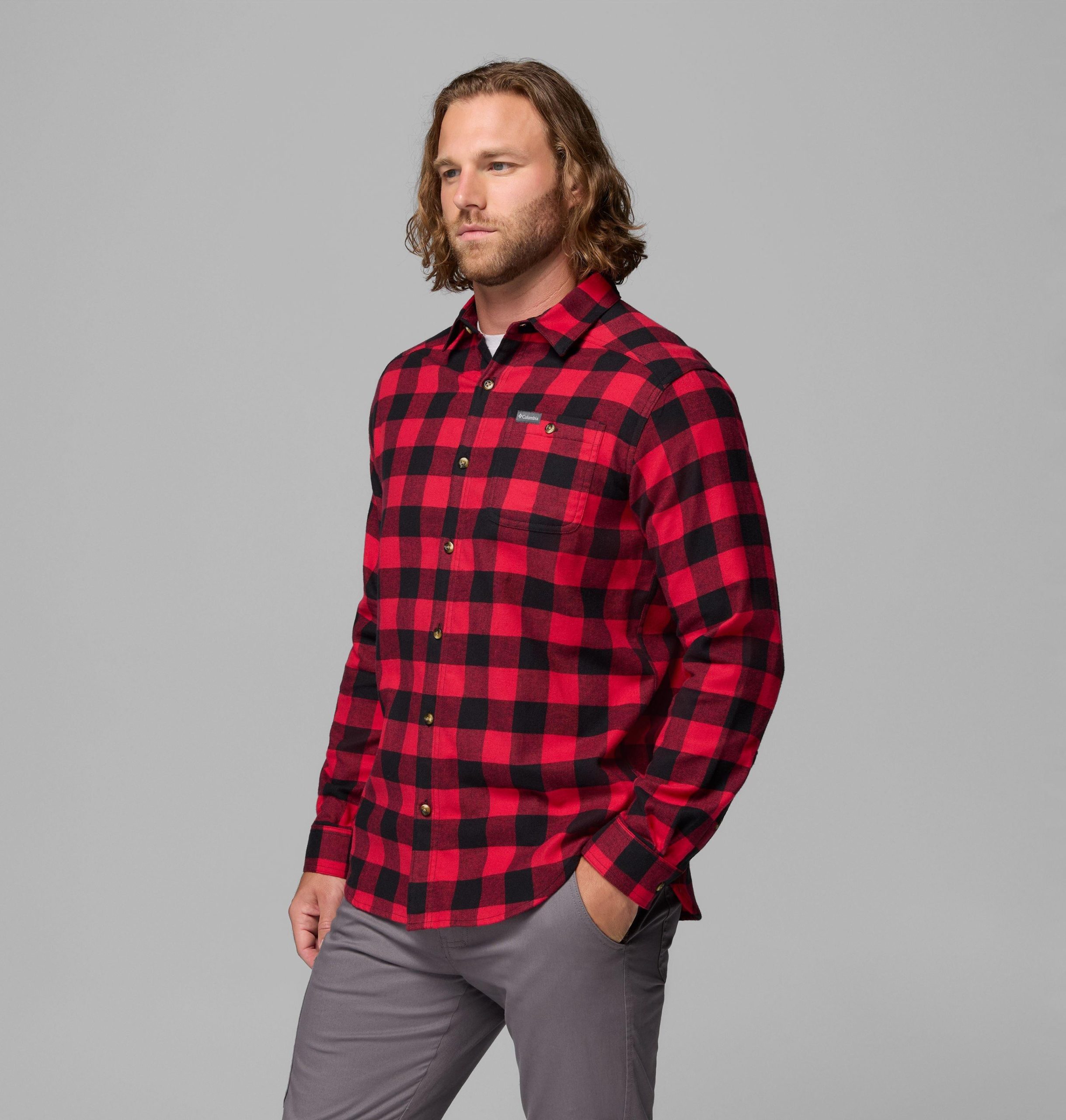 miesten cornell woods -flannel-pitkähihainen paita