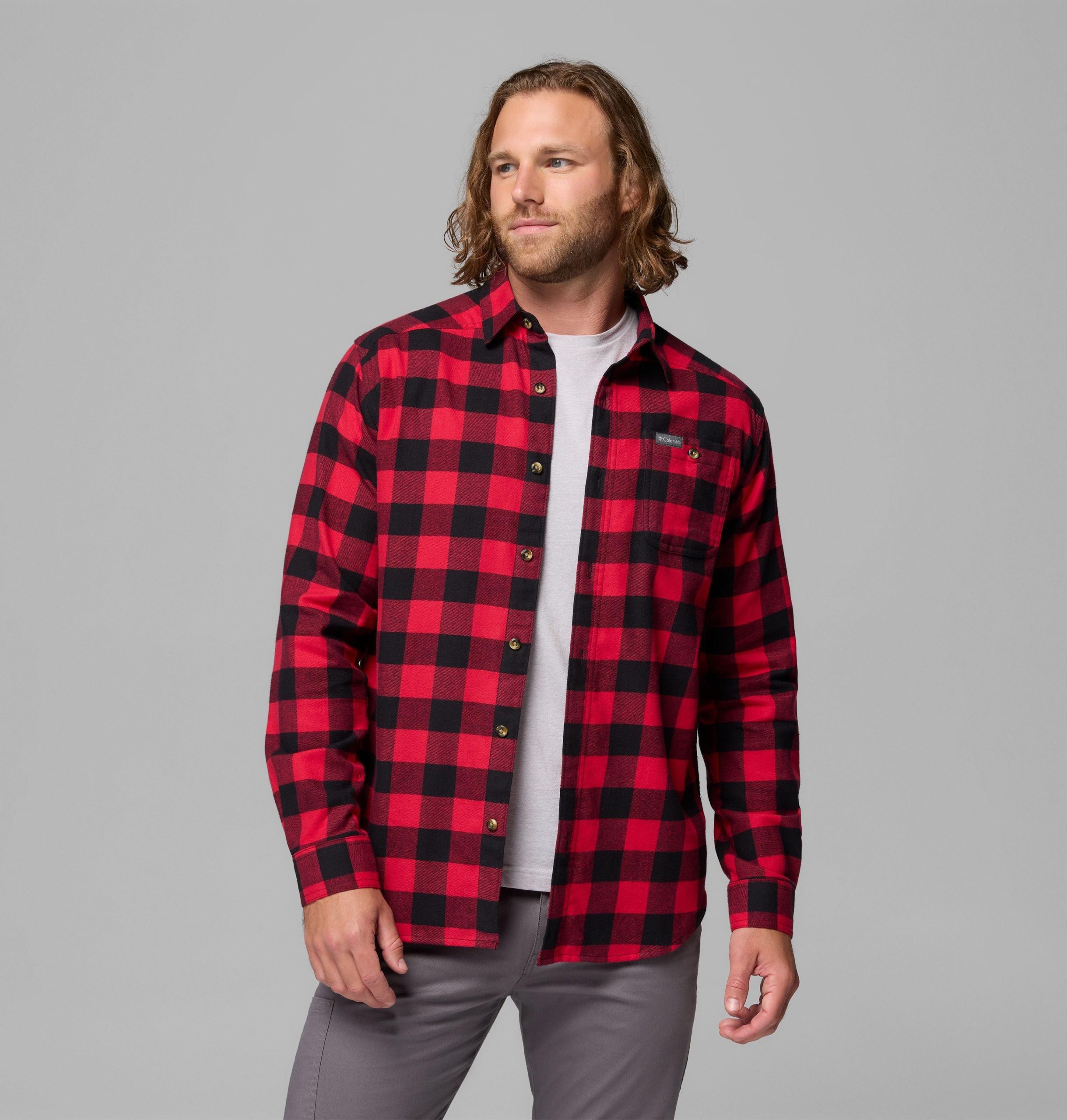 miesten cornell woods -flannel-pitkähihainen paita