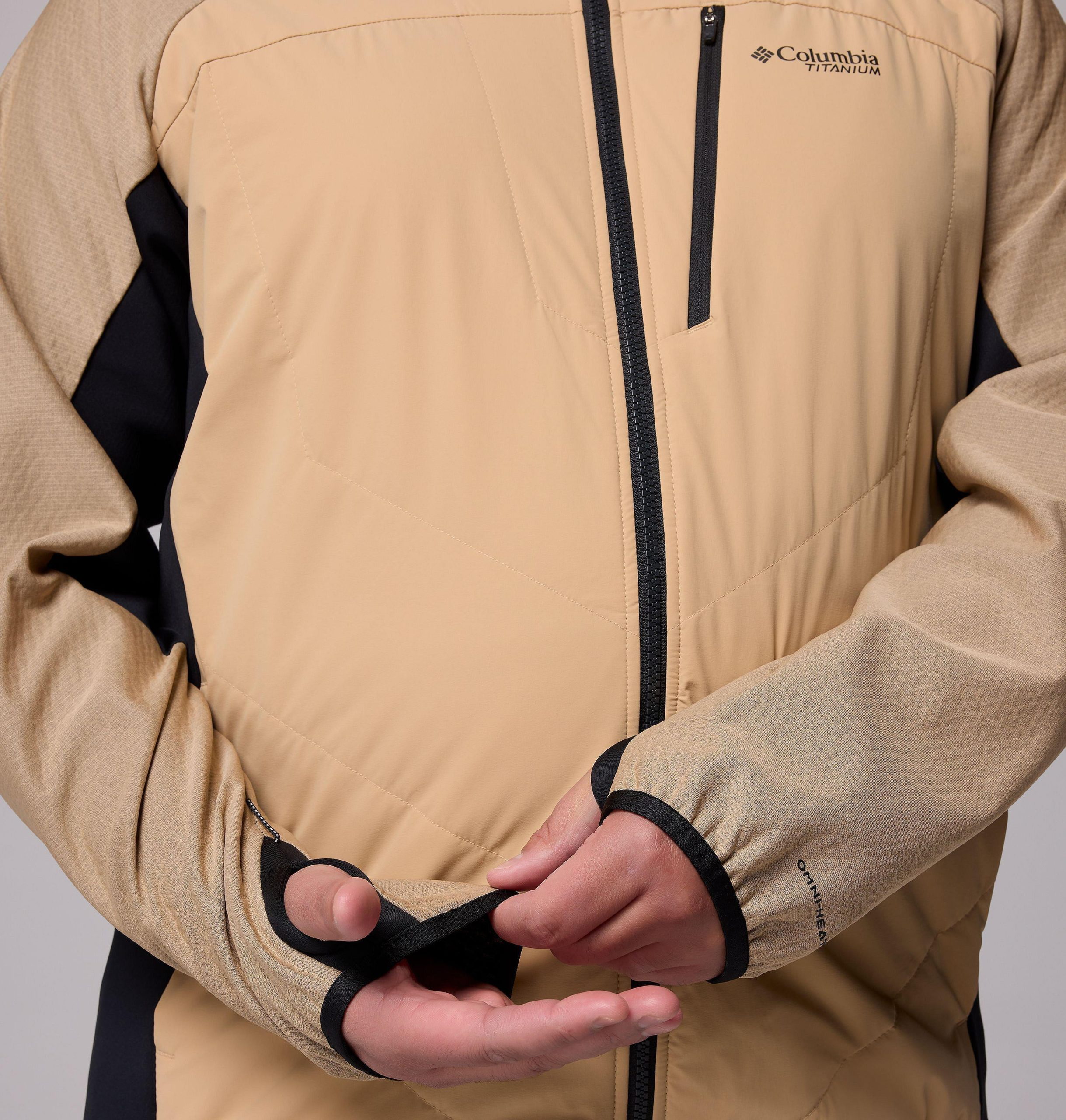 miesten arctic crest hybrid -täysvetoketjullinen takki - iso