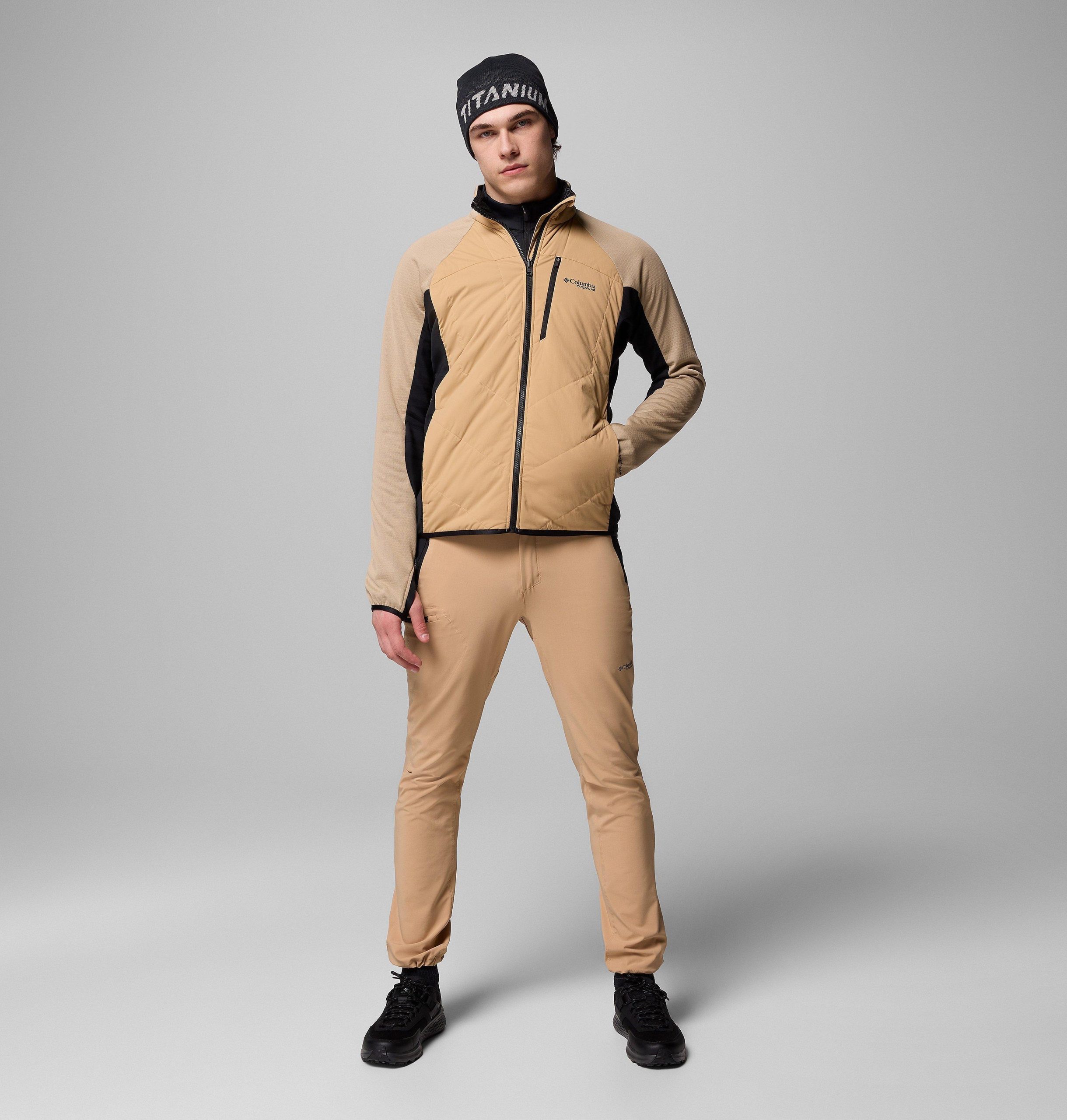 miesten arctic crest hybrid -täysvetoketjullinen takki - pitkä