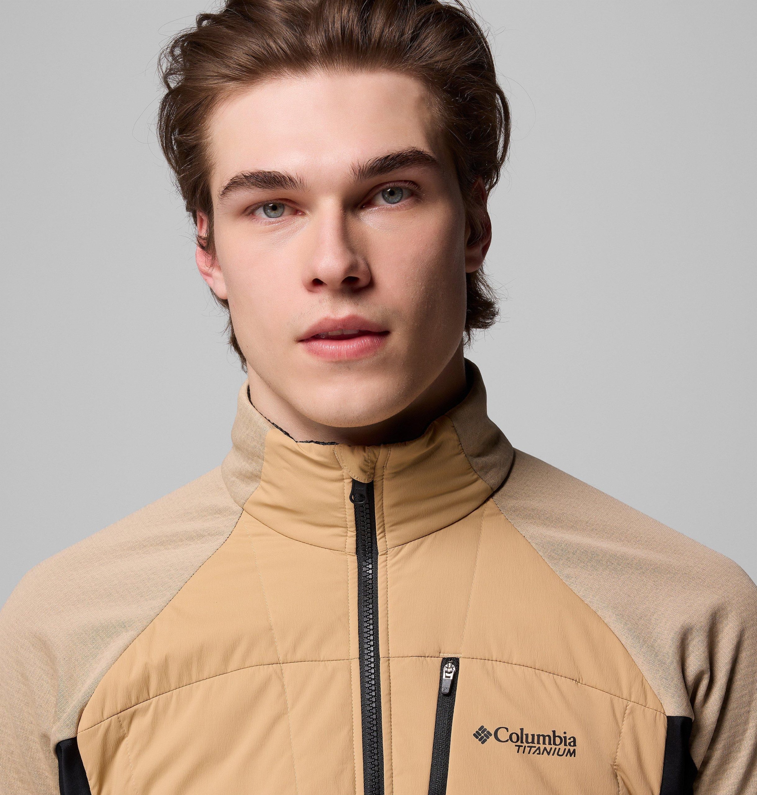 miesten arctic crest hybrid -täysvetoketjullinen takki - pitkä