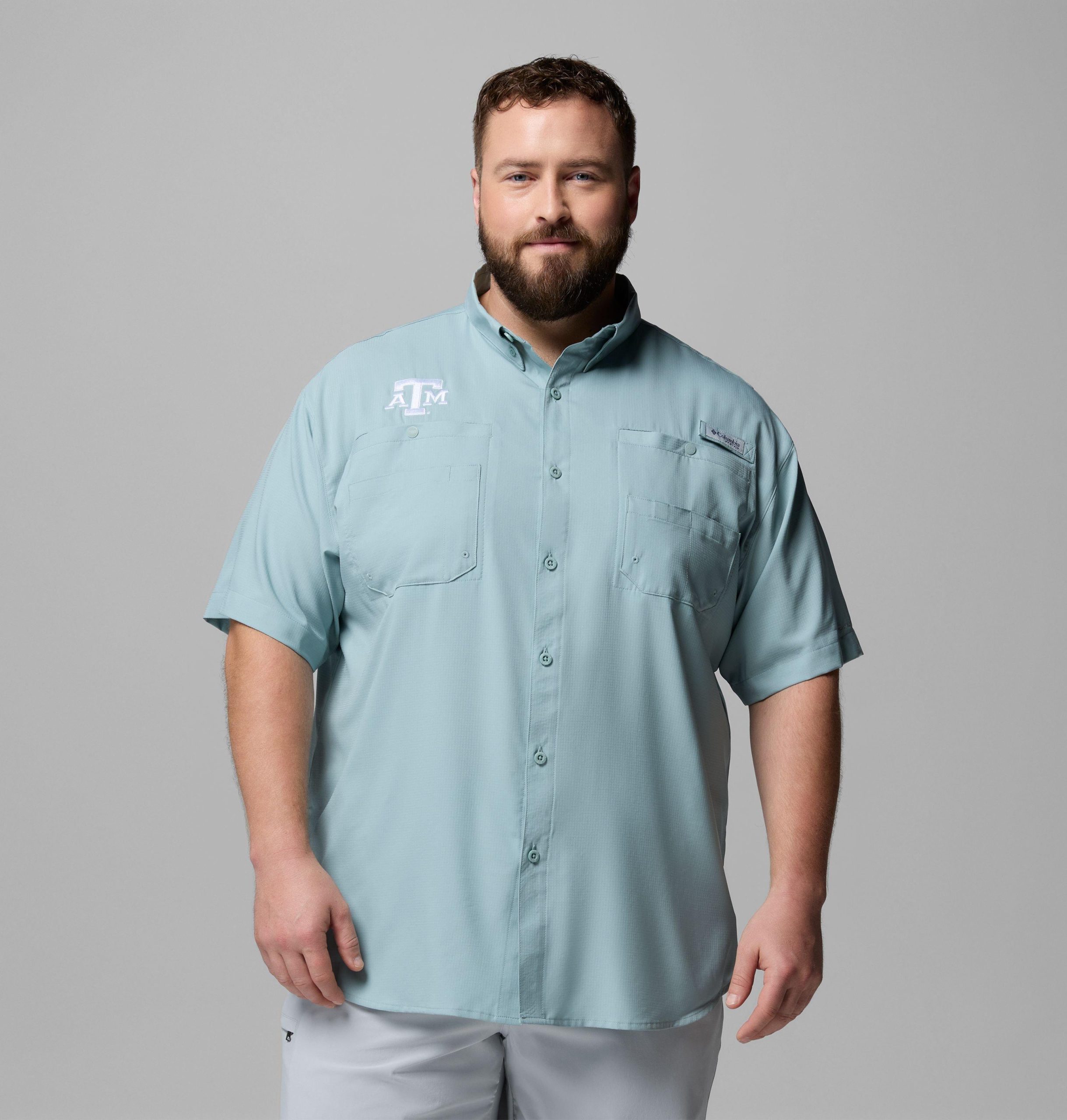 miesten collegiate pfg tamiami -lyhythihainen paita - iso - texas am