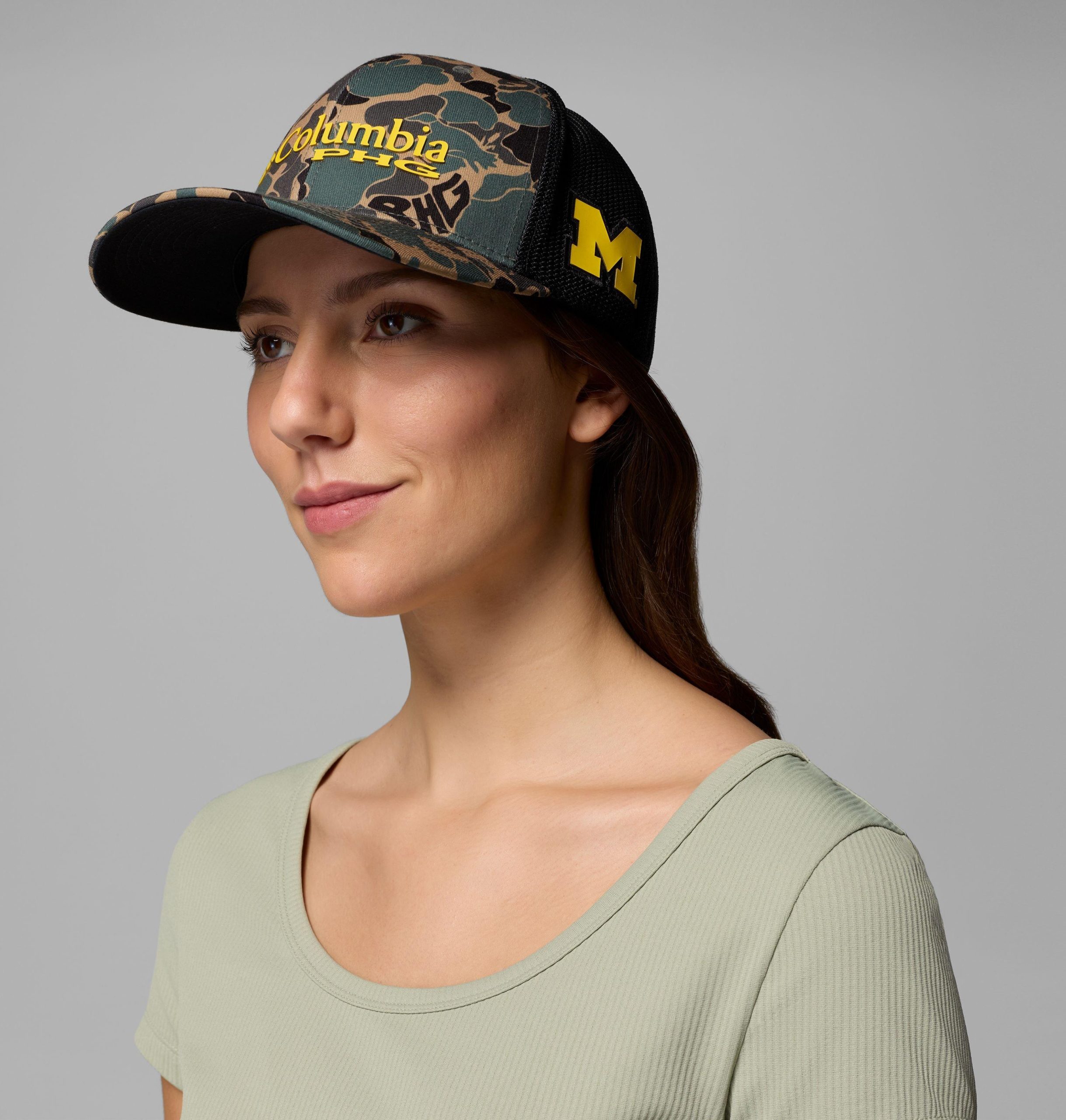 collegiate phg camo mesh -pallolippis - michigan