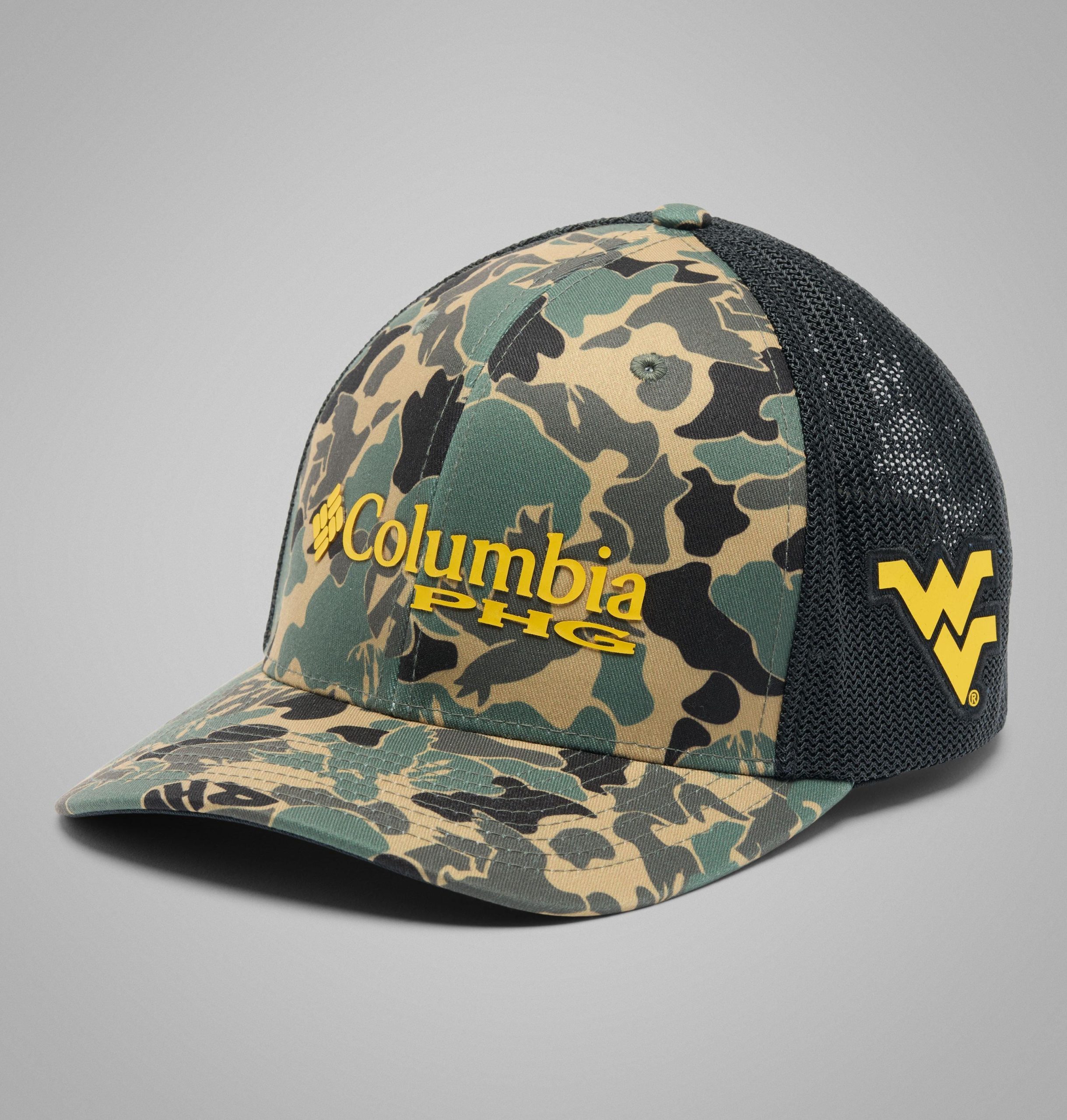 collegiate phg camo mesh -pallolippis - länsi-virginia