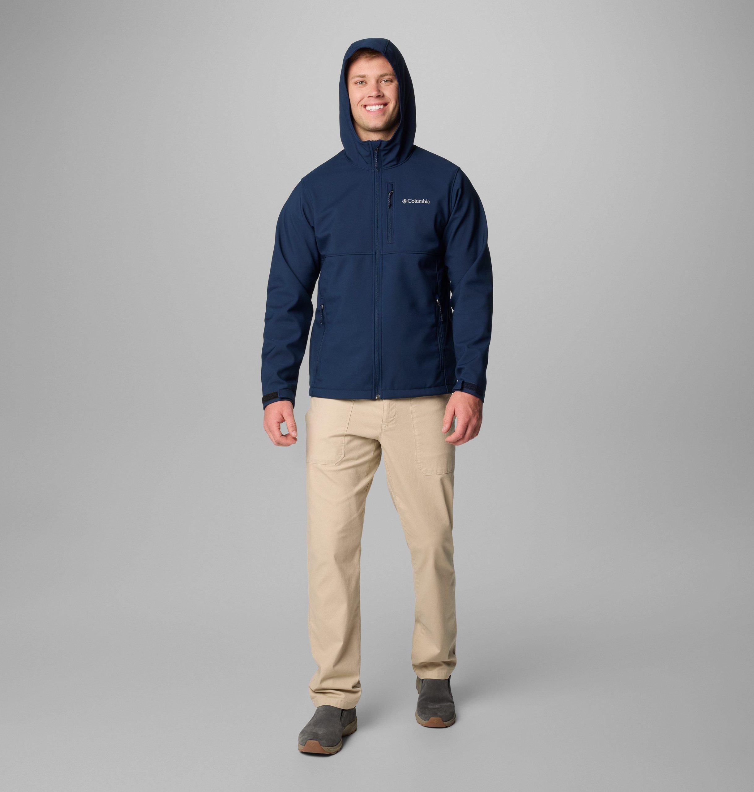 miesten ascender ii hupullinen softshell-takki - pitkä