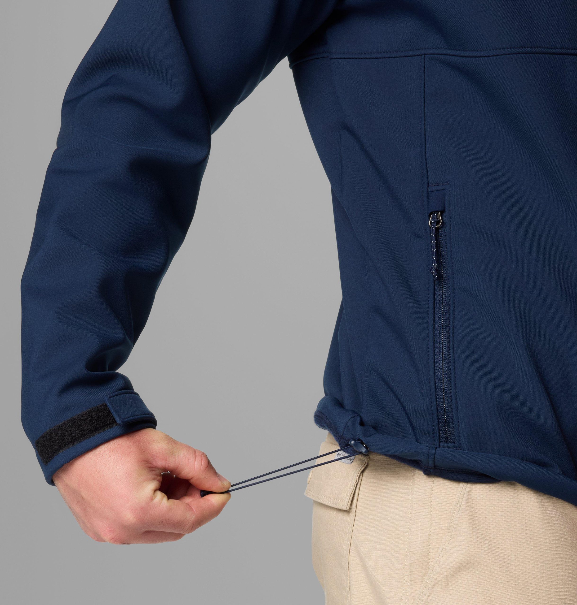 miesten ascender ii hupullinen softshell-takki - pitkä