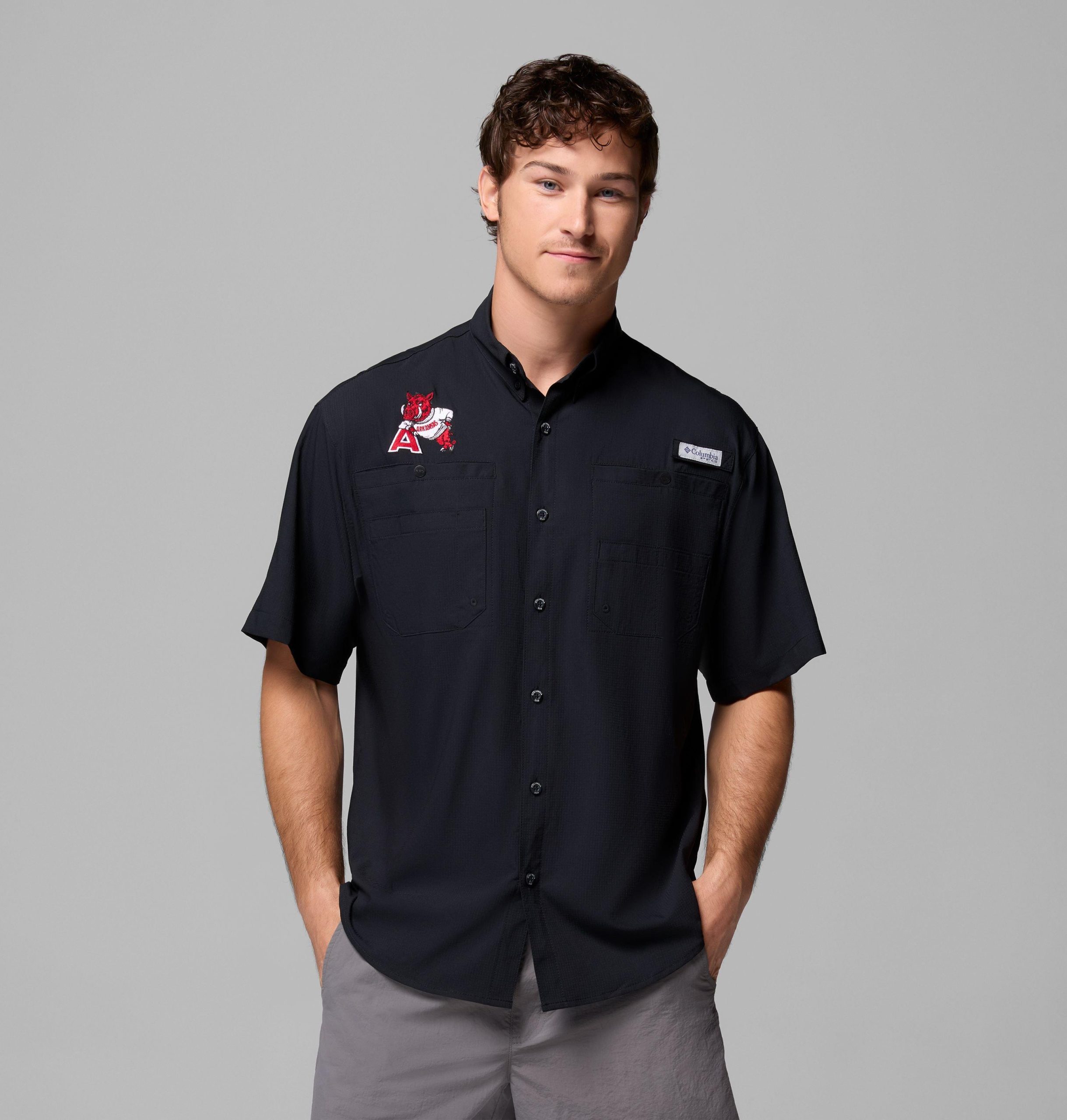 miesten collegiate pfg tamiami -lyhythihainen paita - arkansas