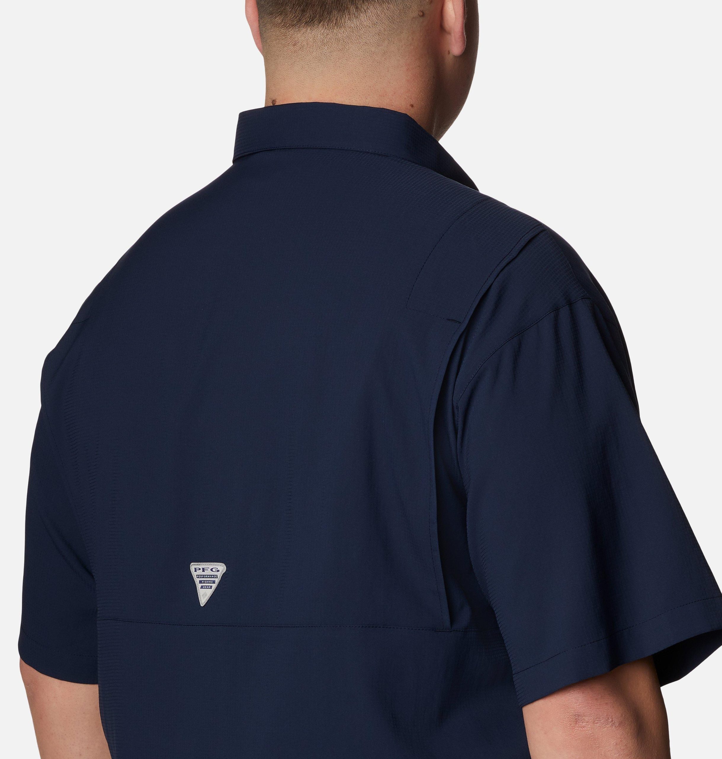 miesten collegiate pfg tamiami -lyhythihainen paita - iso - länsi-virginia