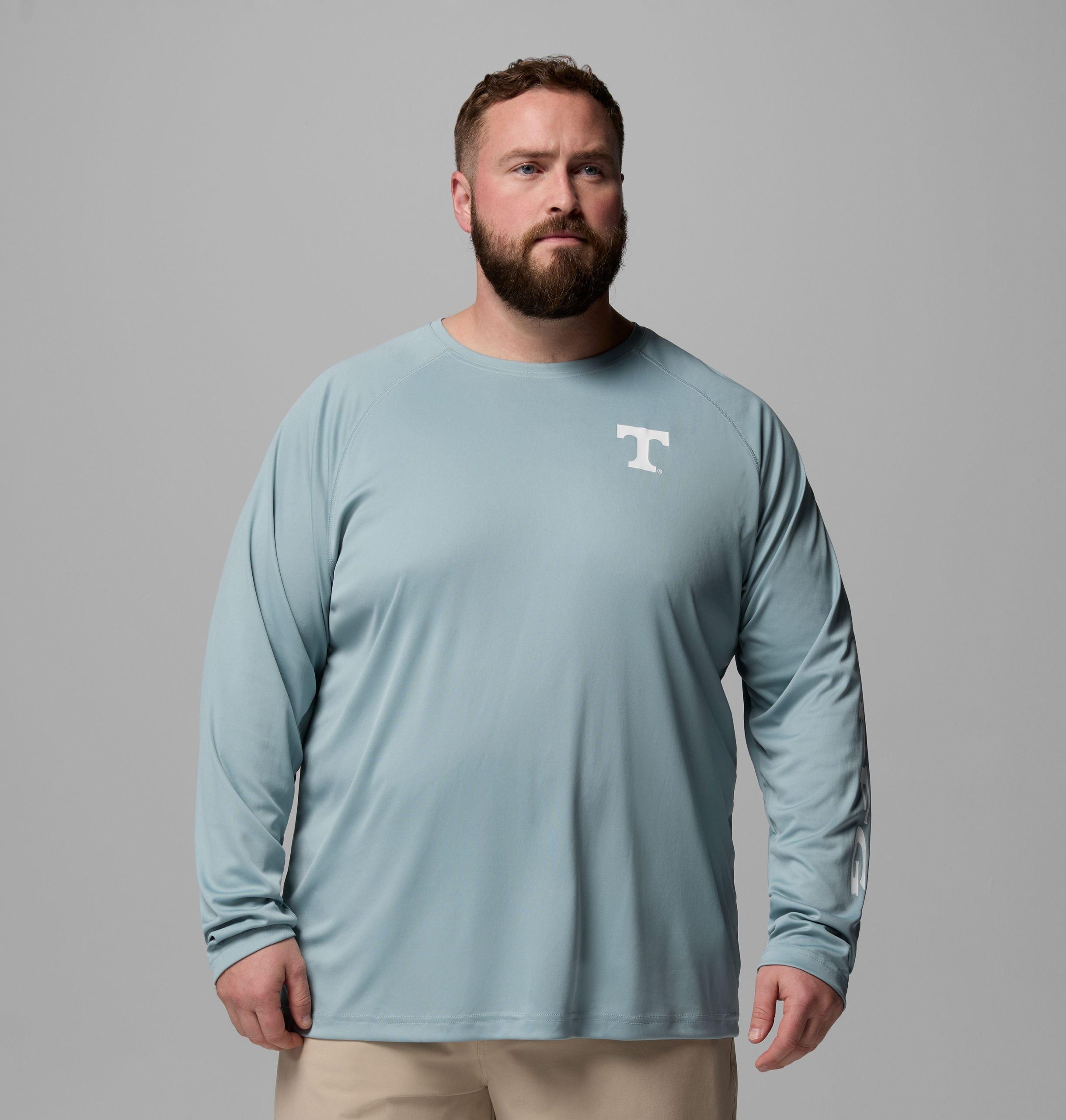 miesten collegiate pfg terminal tackle -pitkähihainen paita - iso - tennessee
