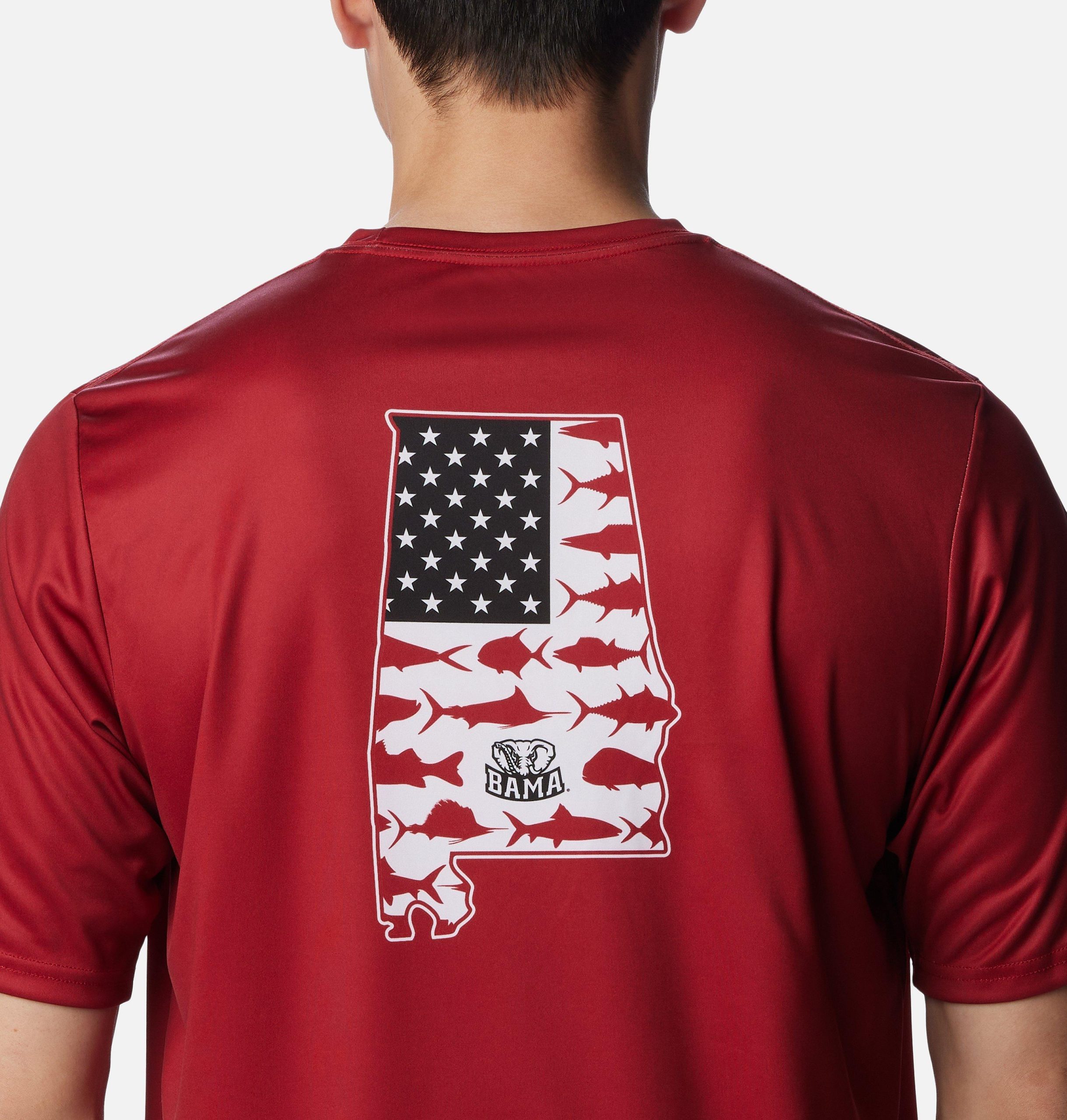 miesten collegiate pfg terminal tackle -lyhythihainen paita - alabama