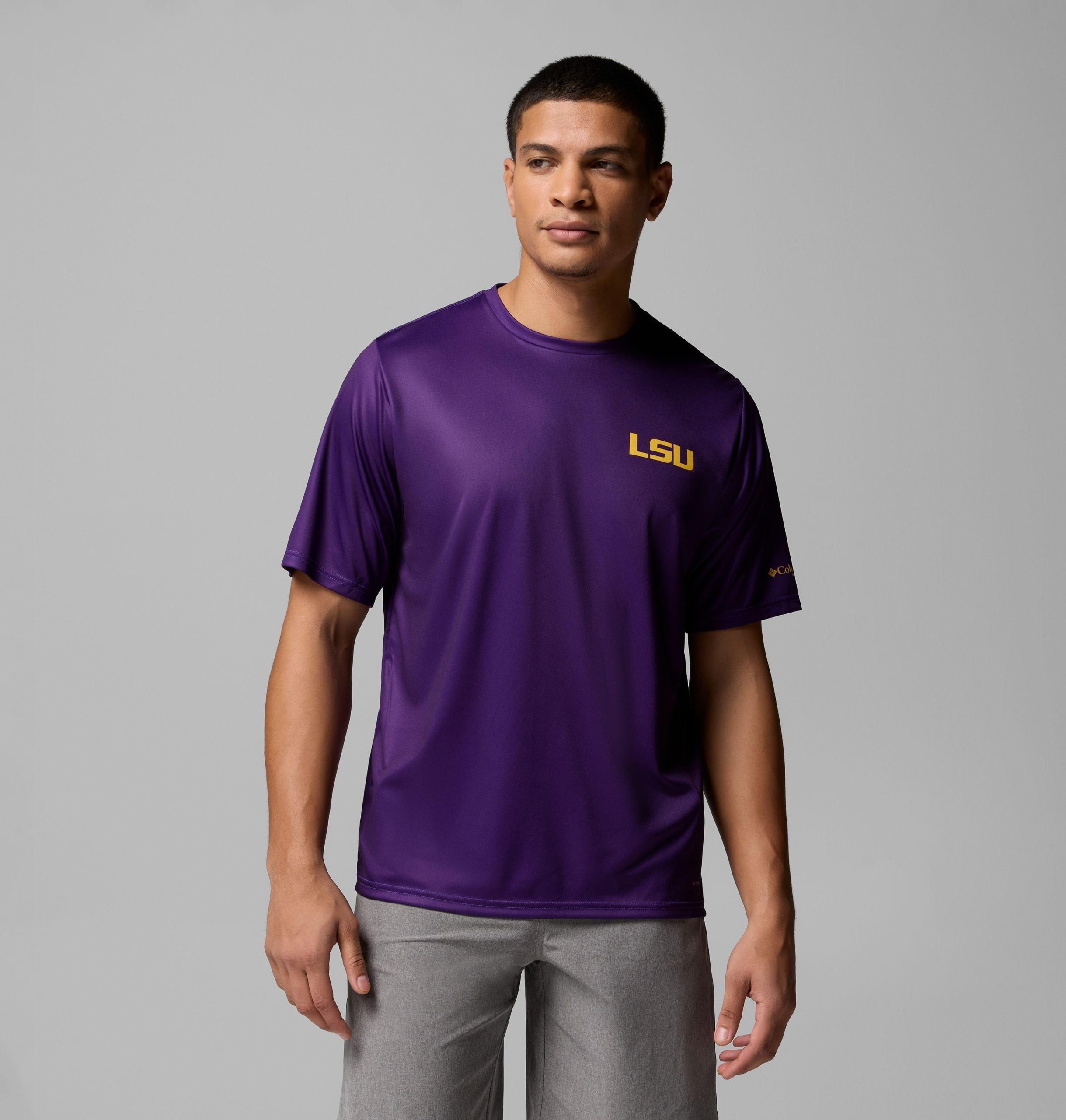 miesten collegiate pfg terminal tackle -lyhythihainen paita - lsu