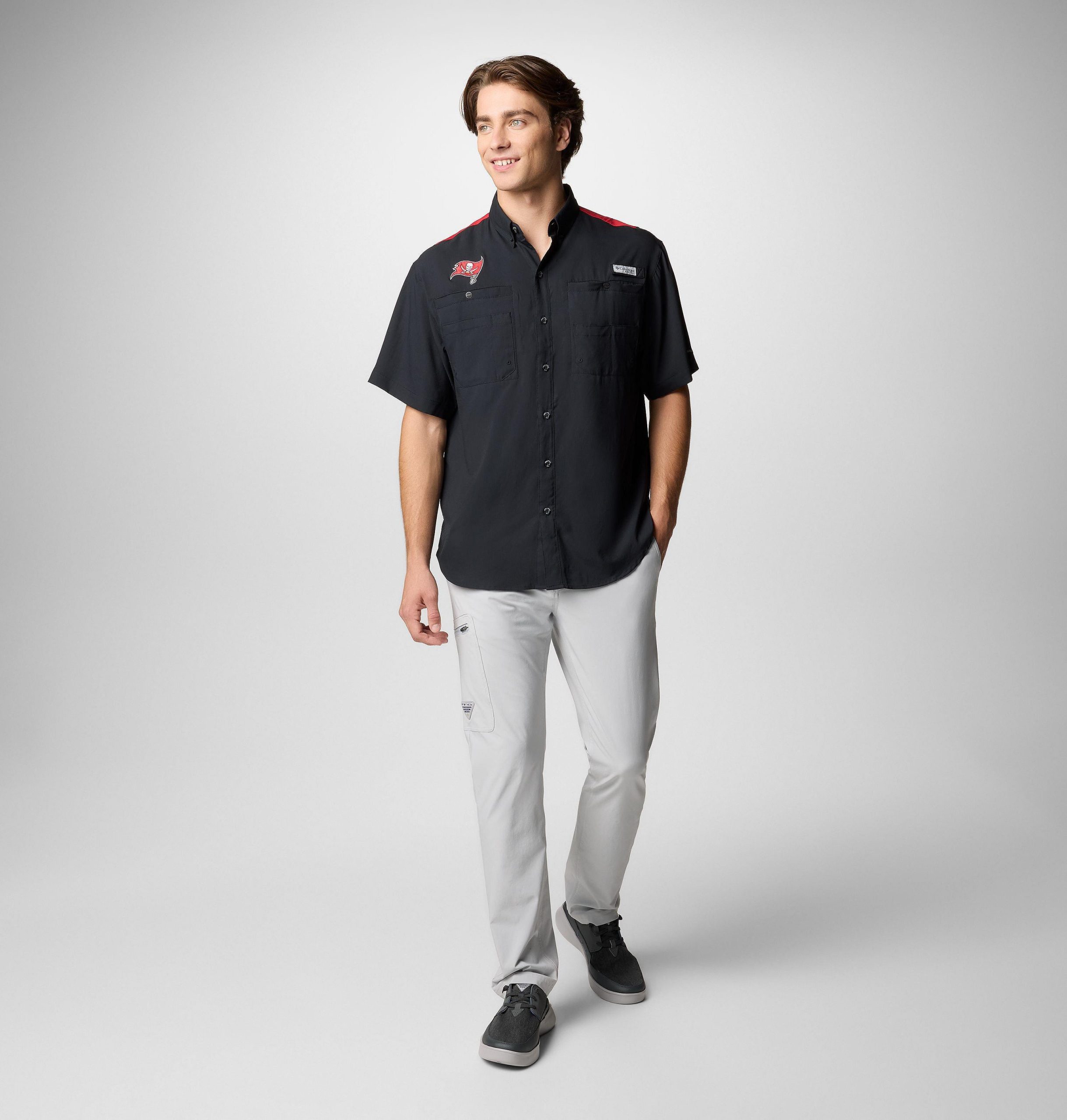 miesten pfg tamiami colorblocked lyhythihainen paita - tampa bay buccaneers